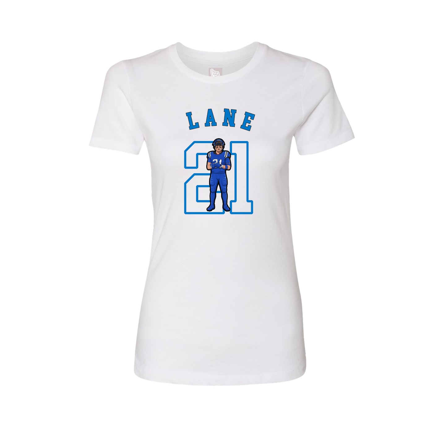 Fitted Women's Tee — Shirsey Arch in White