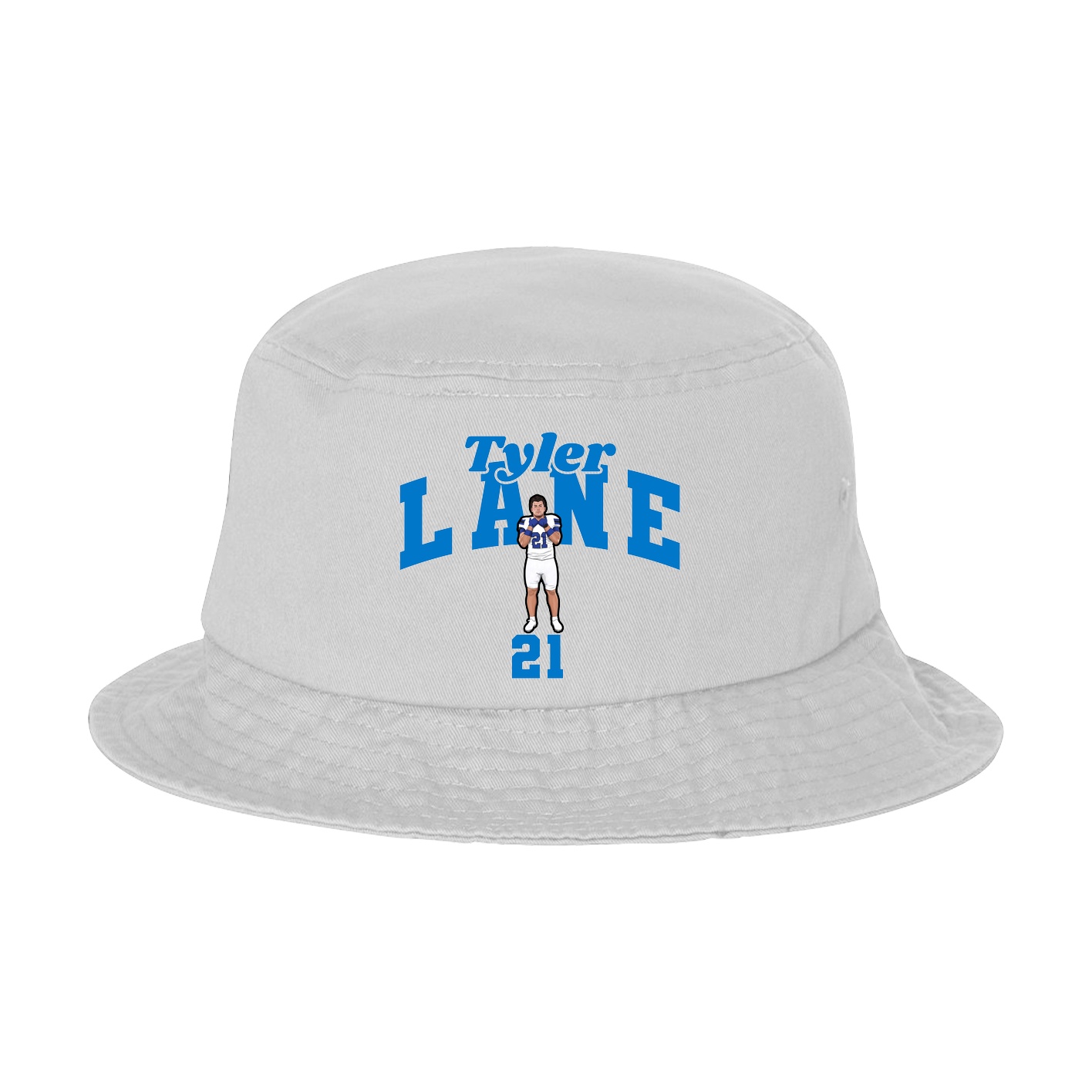 Bucket Cap — Signature Arch in White