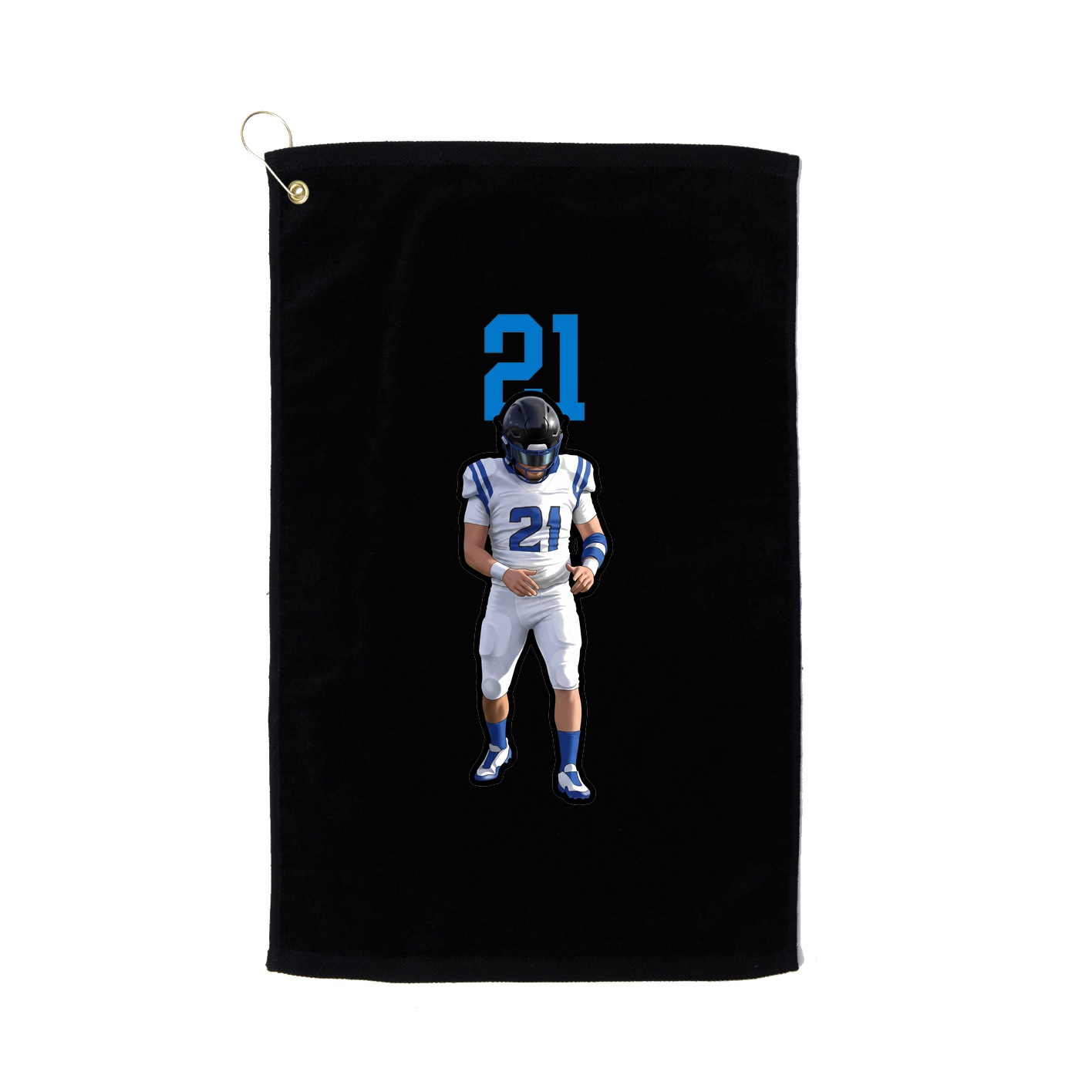 Golf Towel — Number Top in Black