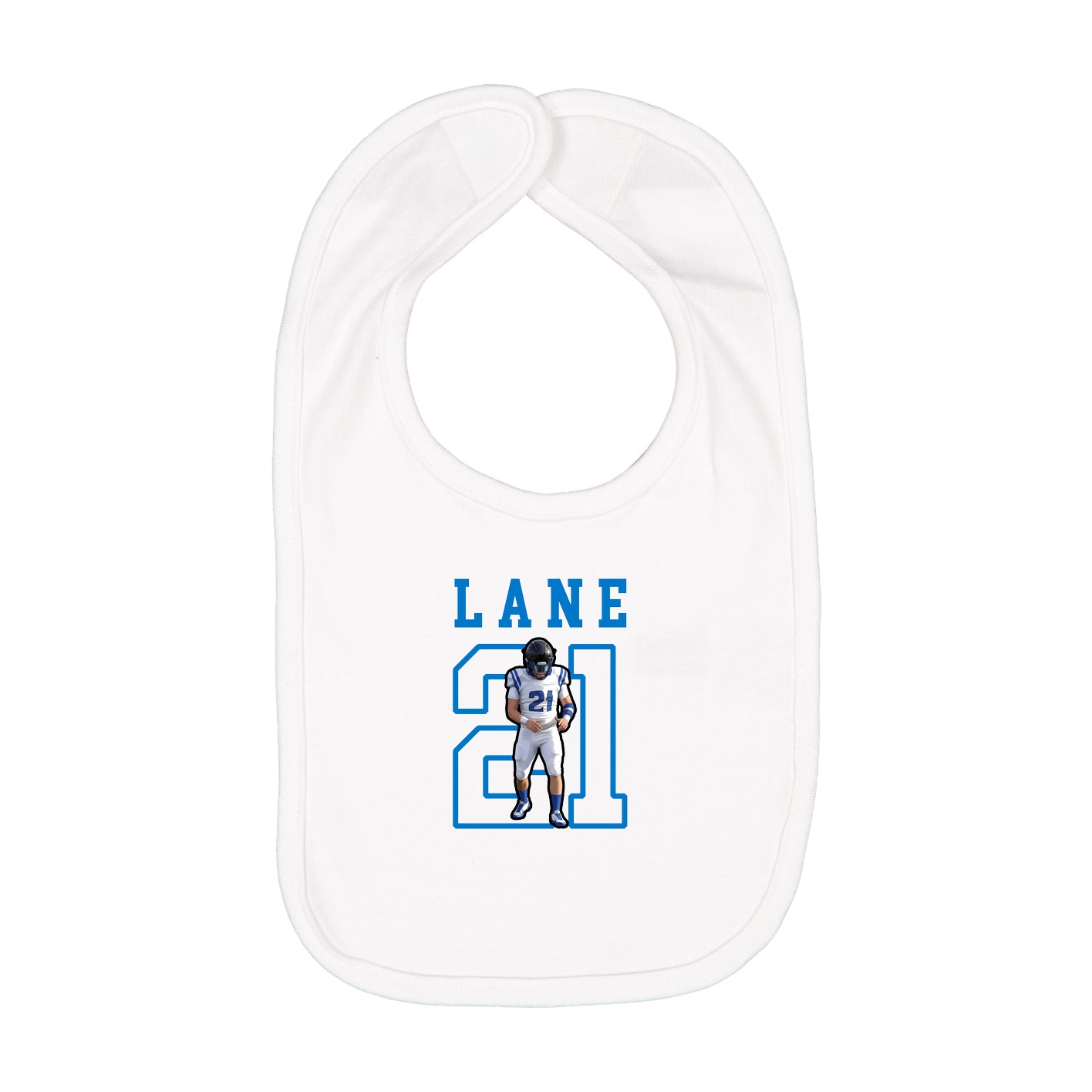 Infant Bib — Shirsey in White