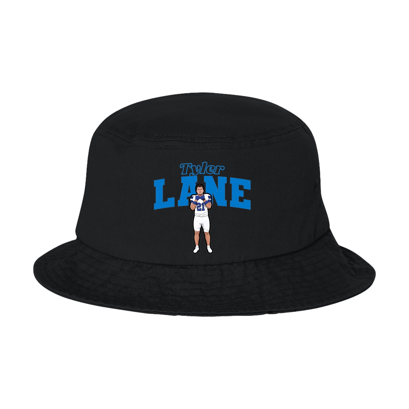 Bucket Cap — Name Arch in Black