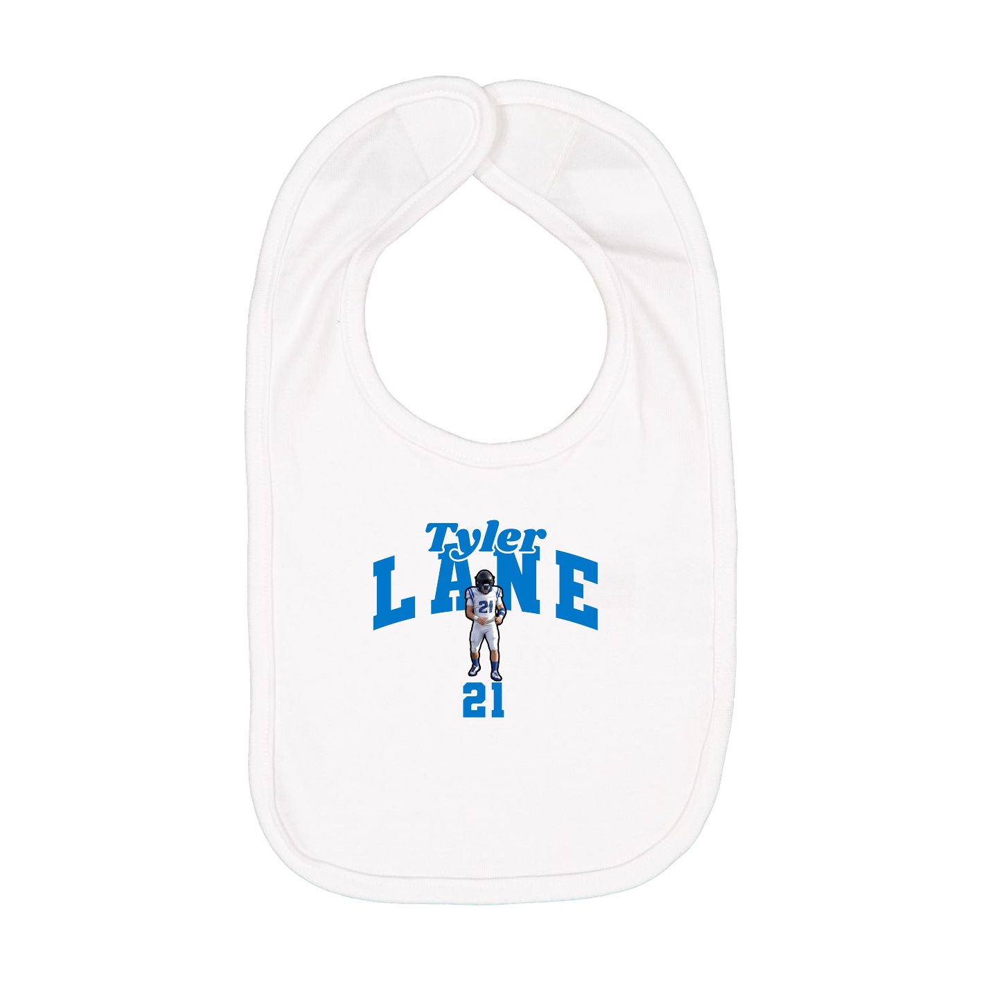 Infant Bib — Signature Arch in White