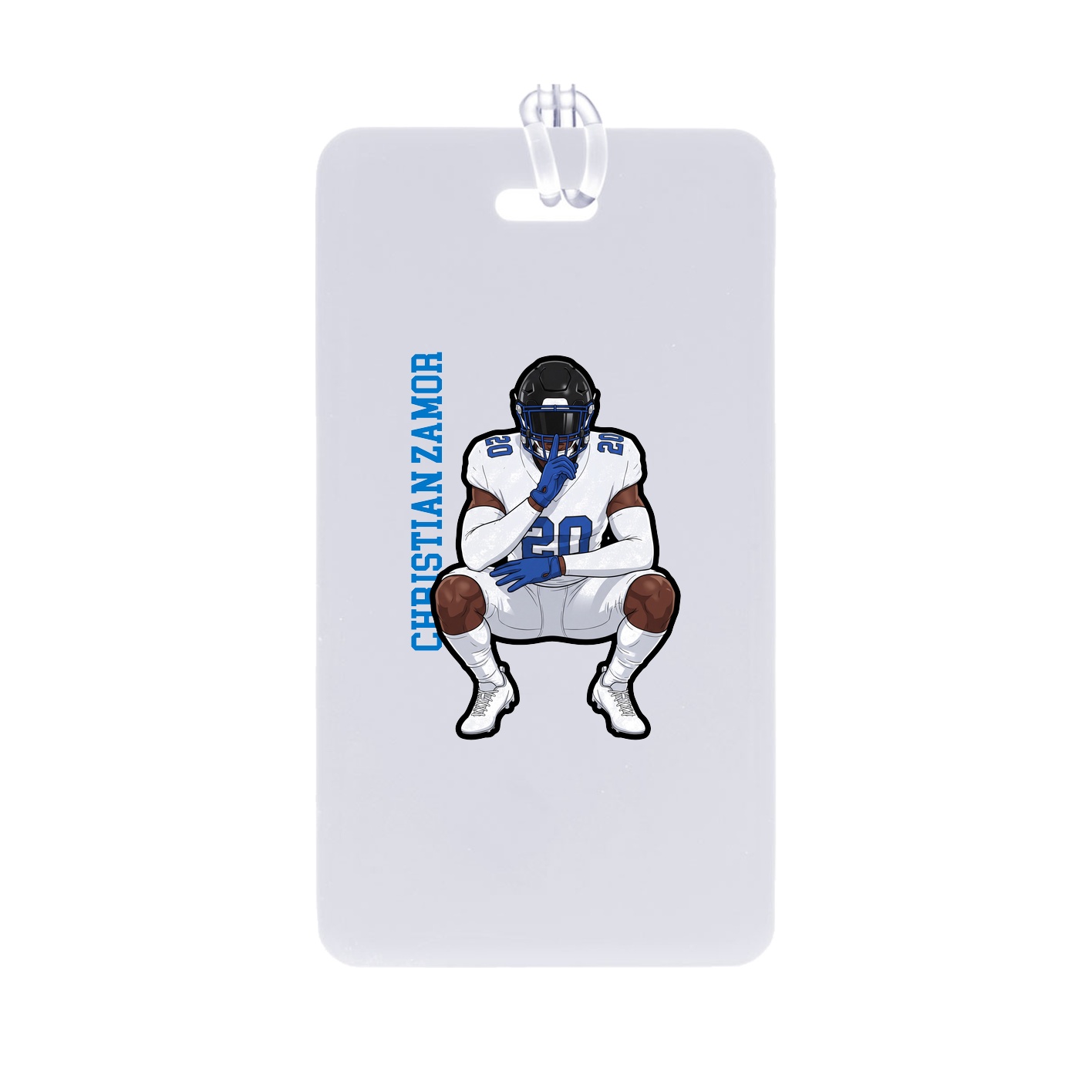 Bag Tag — Name Vertical in Classic