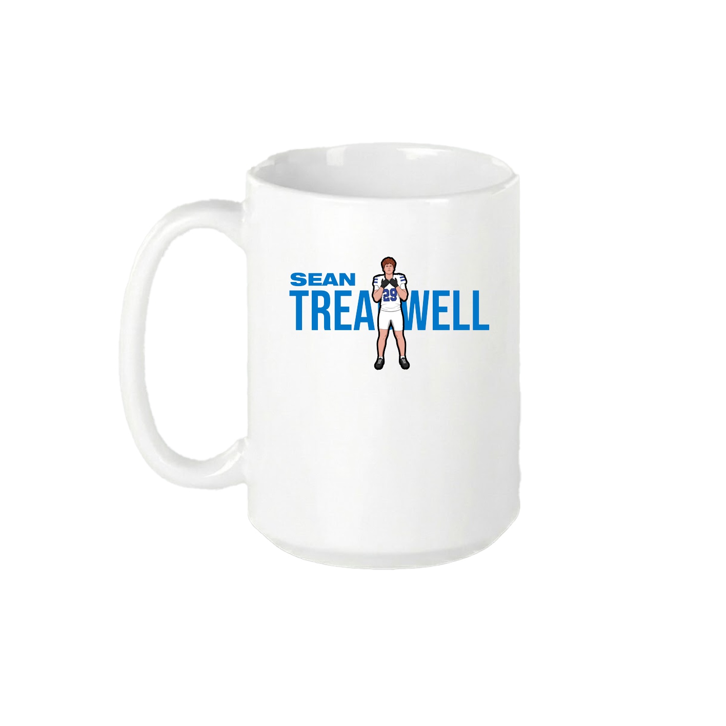 15oz Coffee Mug — Player Name in White