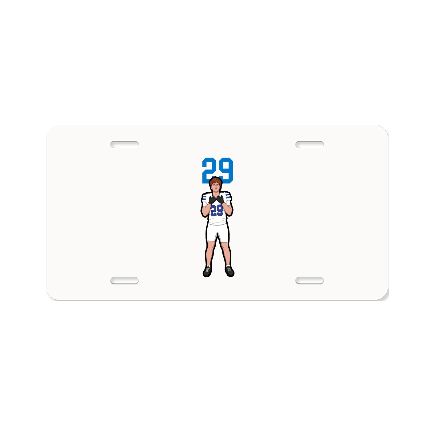 License Plate — Number Top in Classic
