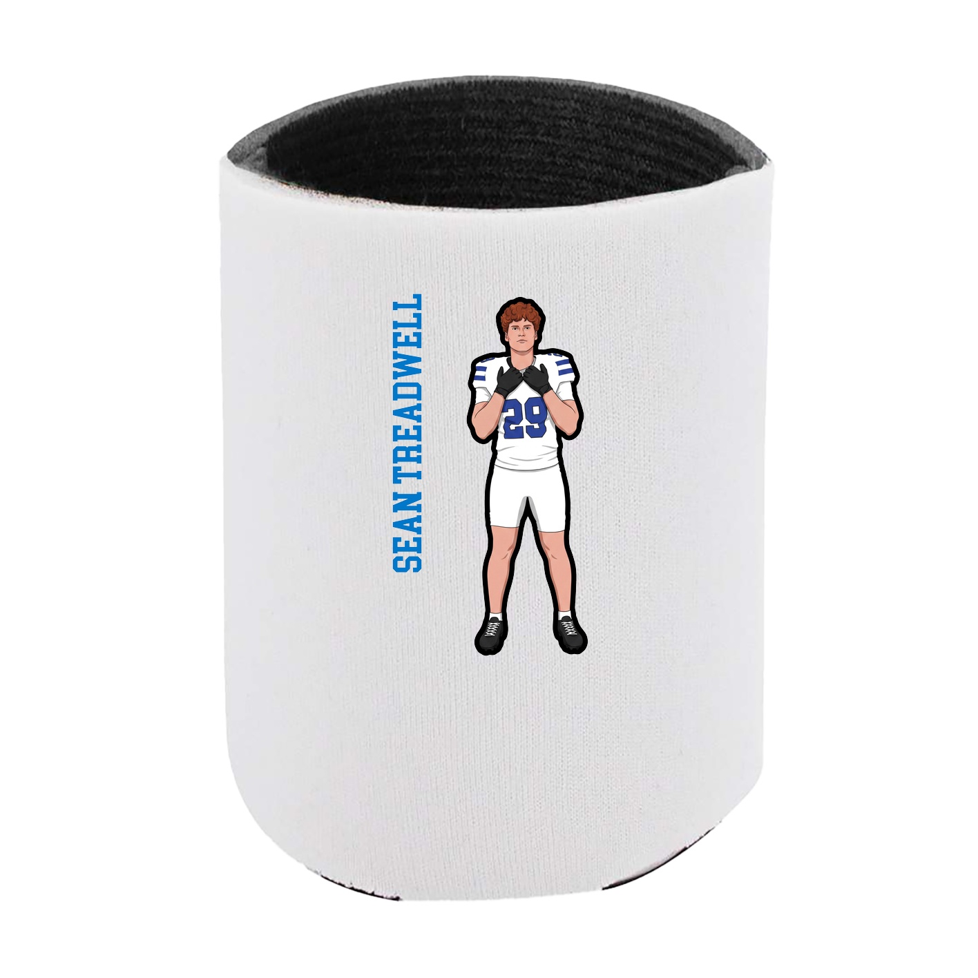 Can Holder — Name Vertical in White