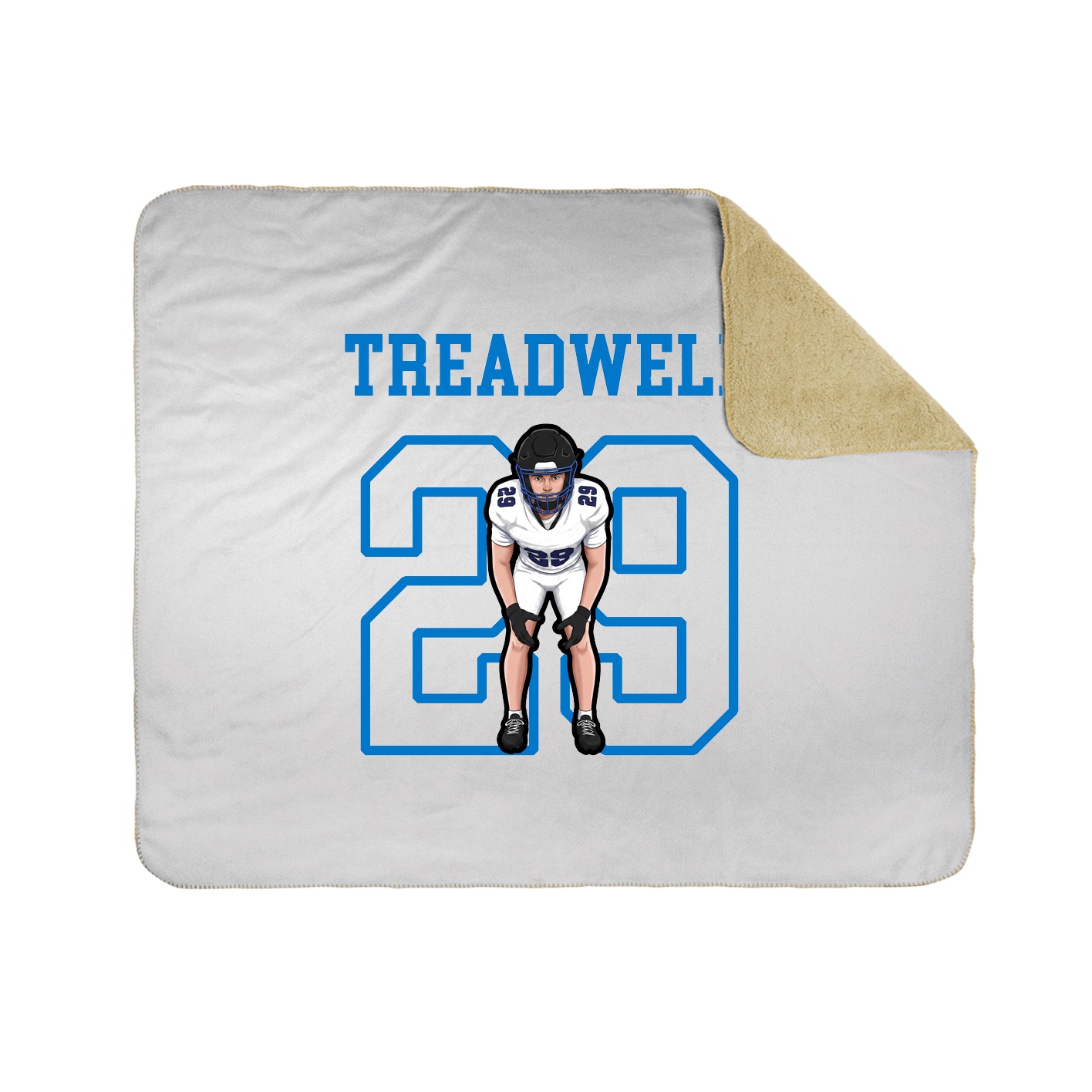 Throw Blanket — Shirsey in White