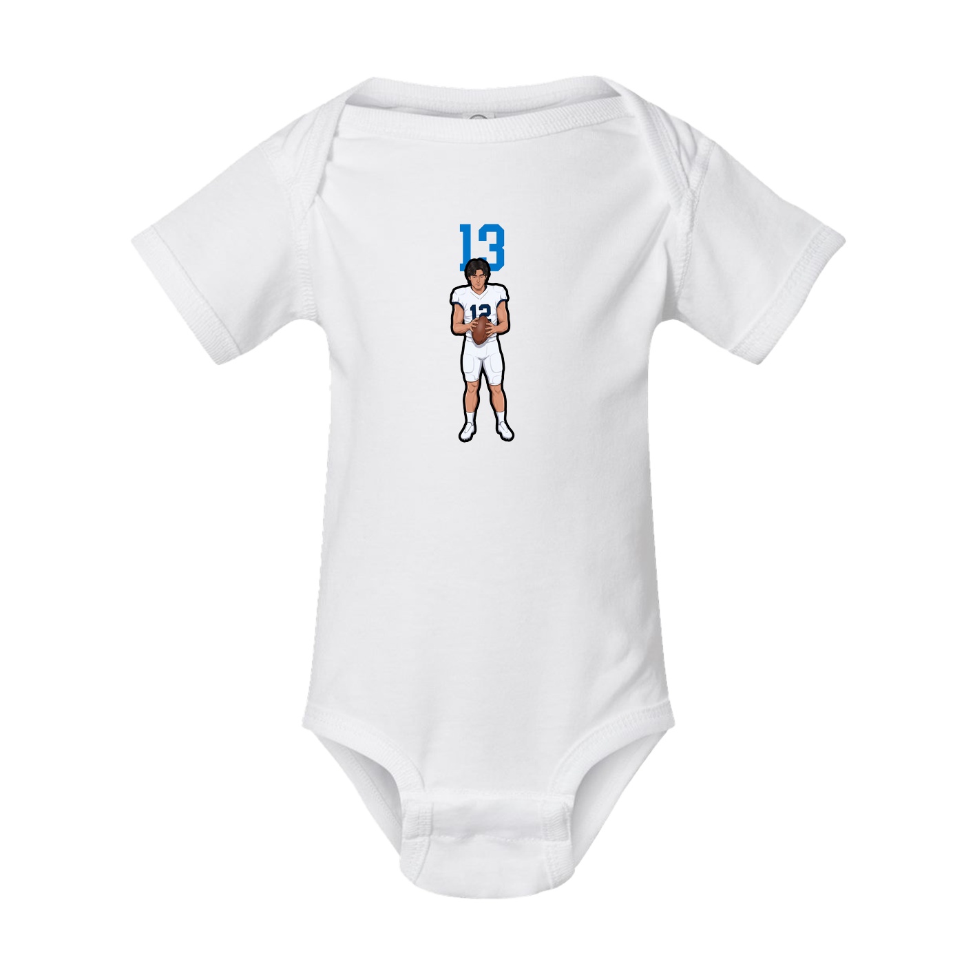 Baby Onesie — Number Top in White