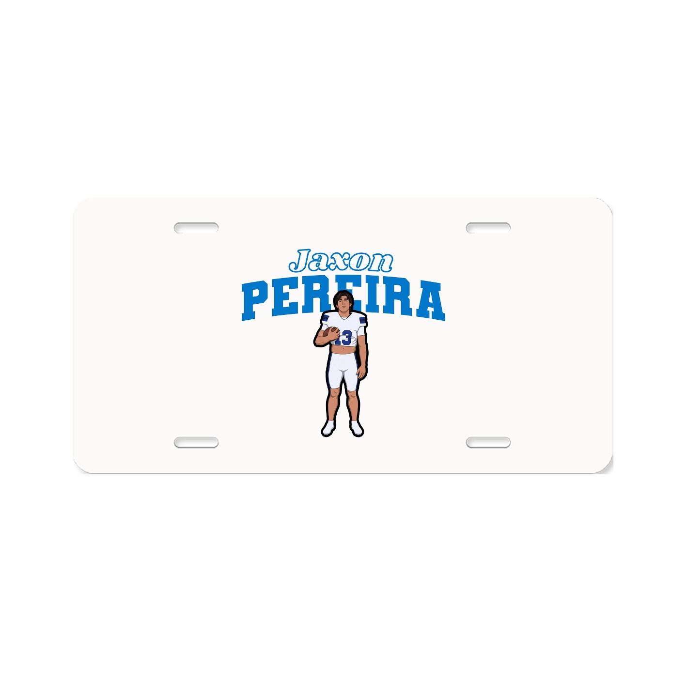 License Plate — Name Arch in Classic