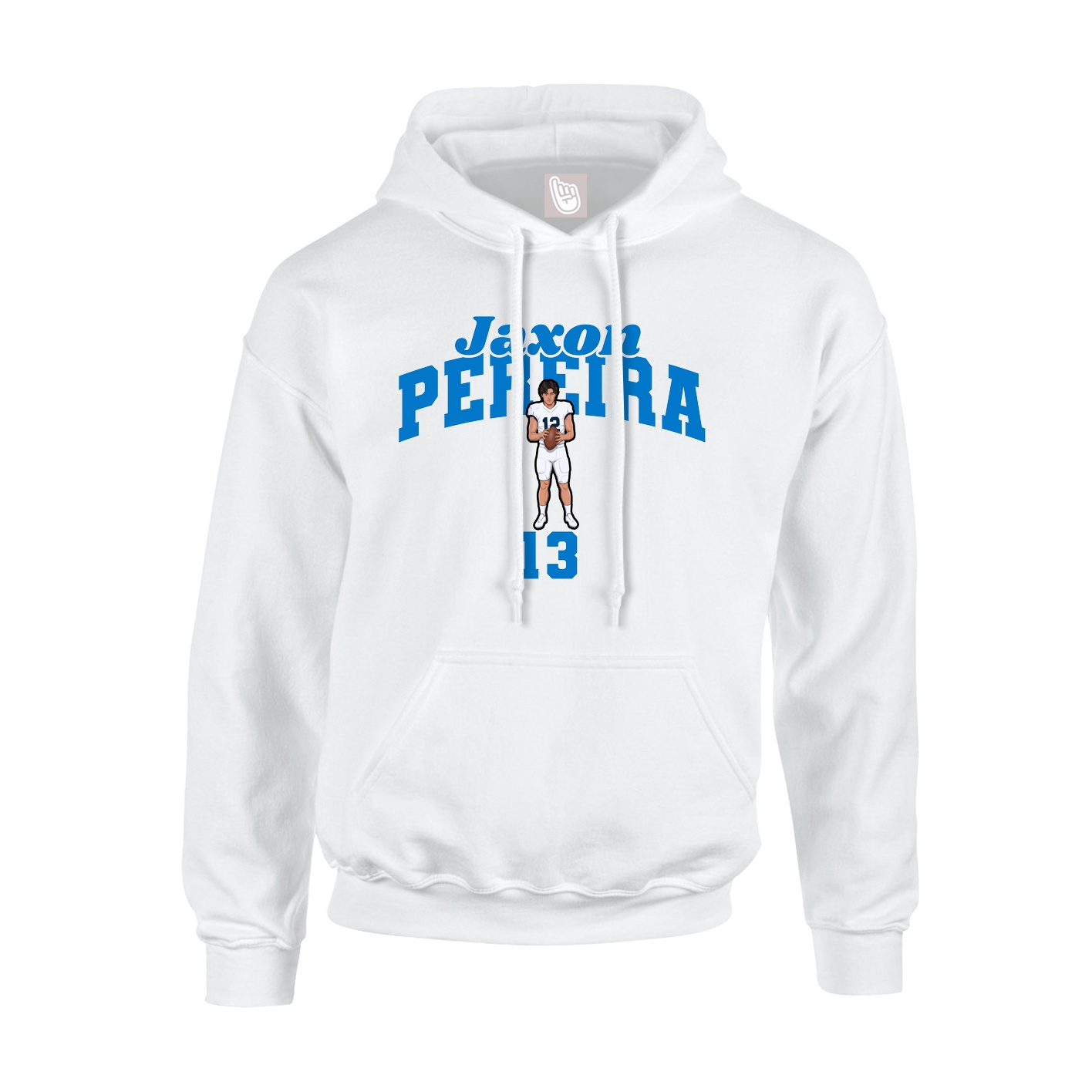 Hoodie — Signature Arch in White