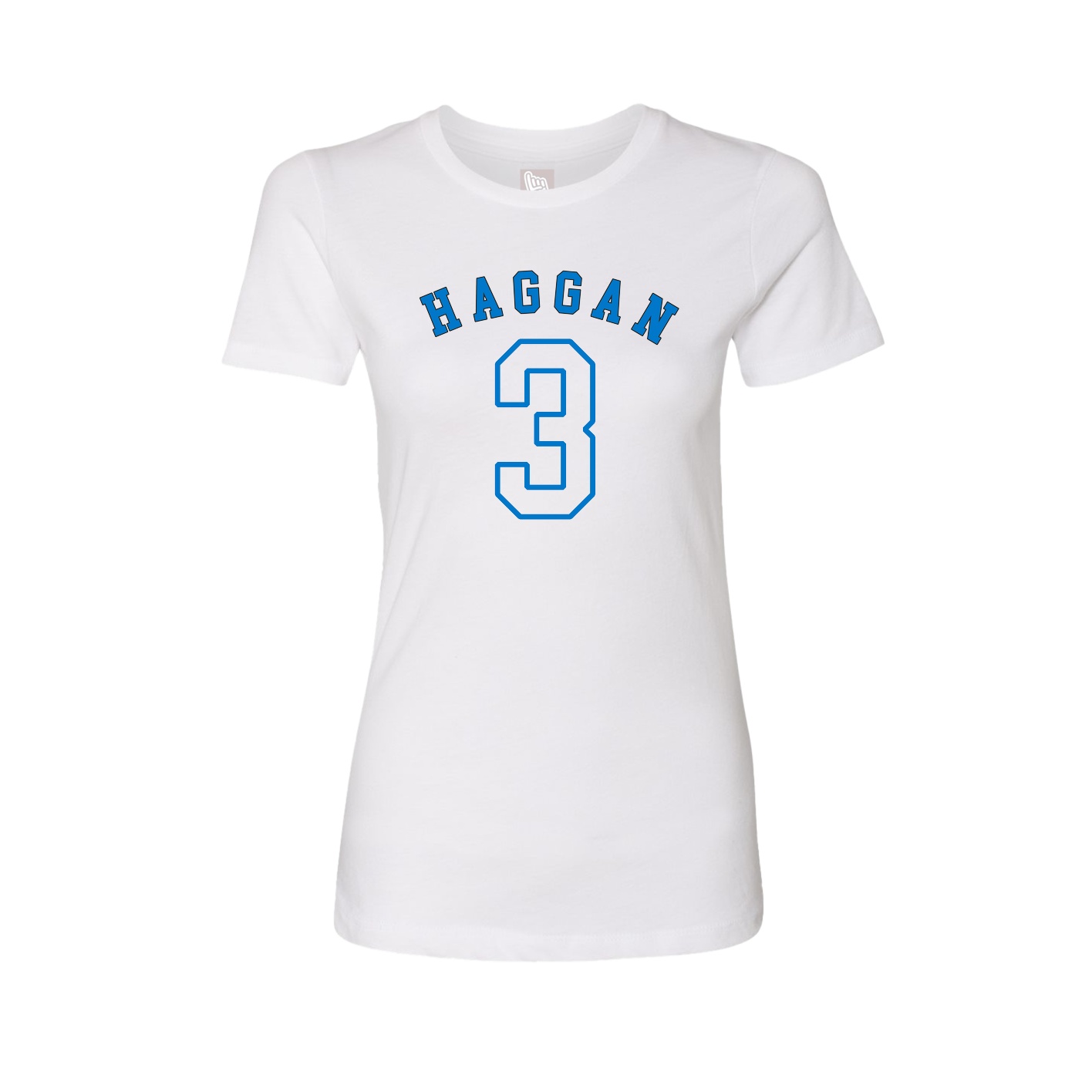 Fitted Women's Tee — Shirsey Arch in White