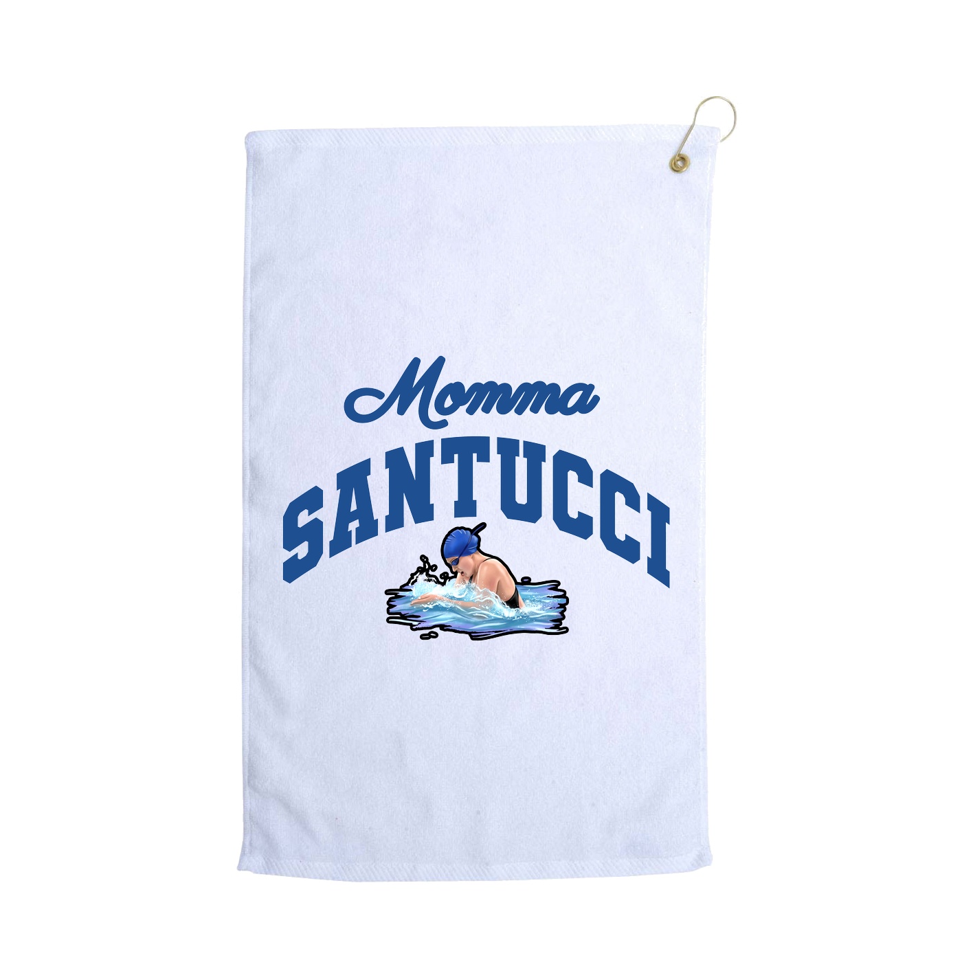 Golf Towel — Mothers Day Arch in White