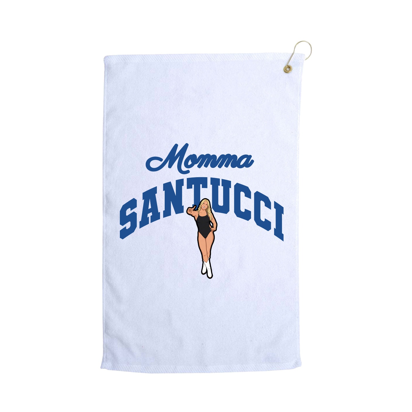 Golf Towel — Mothers Day Arch in White