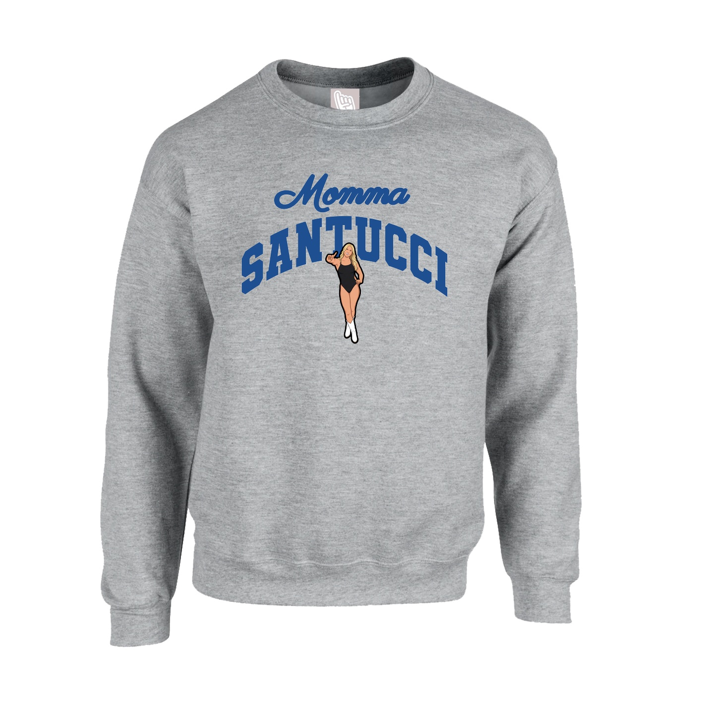 Fleece Crew — Mothers Day Arch in Grey