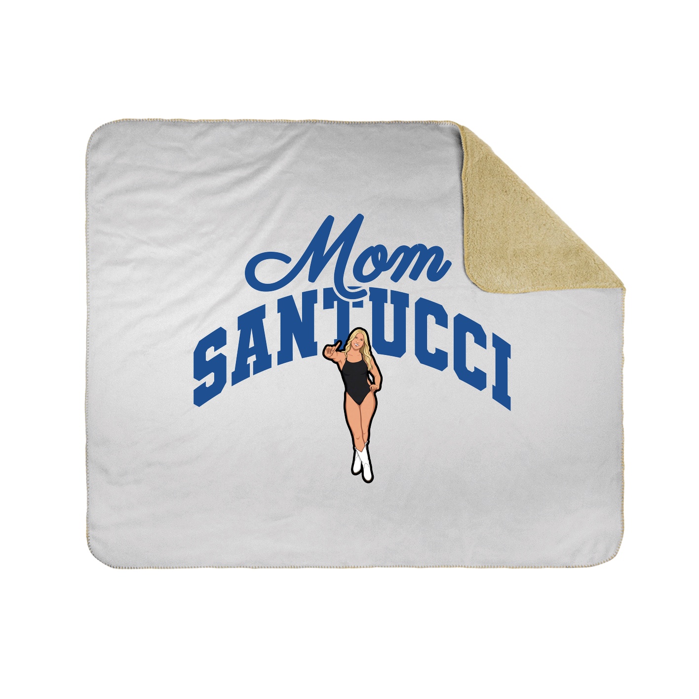 Throw Blanket — Mothers Day Arch in White