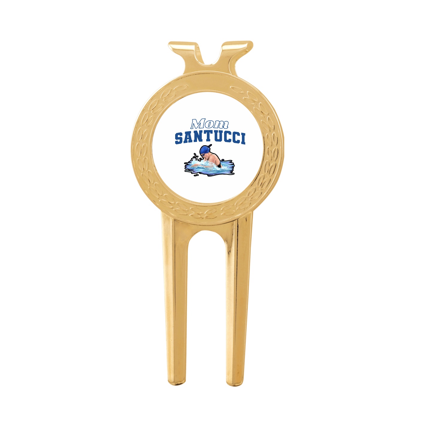Divot Tool with Ball Marker — Mothers Day Block in Classic