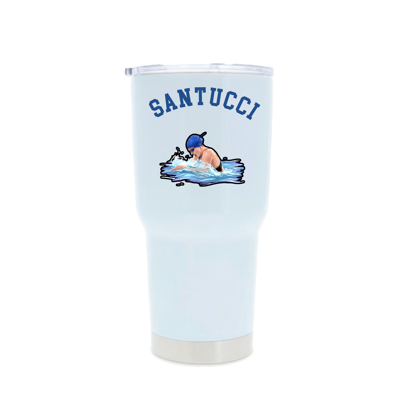 30oz Stainless Steel Tumbler — Shirsey Arch in White