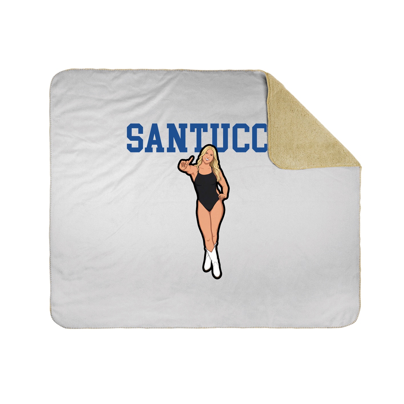 Throw Blanket — Shirsey in White