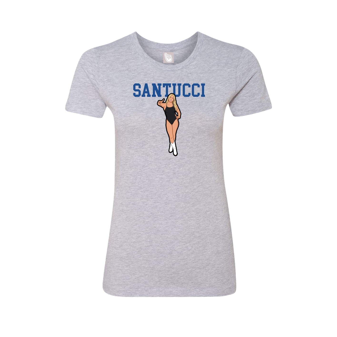 Fitted Women's Tee — Shirsey in Grey