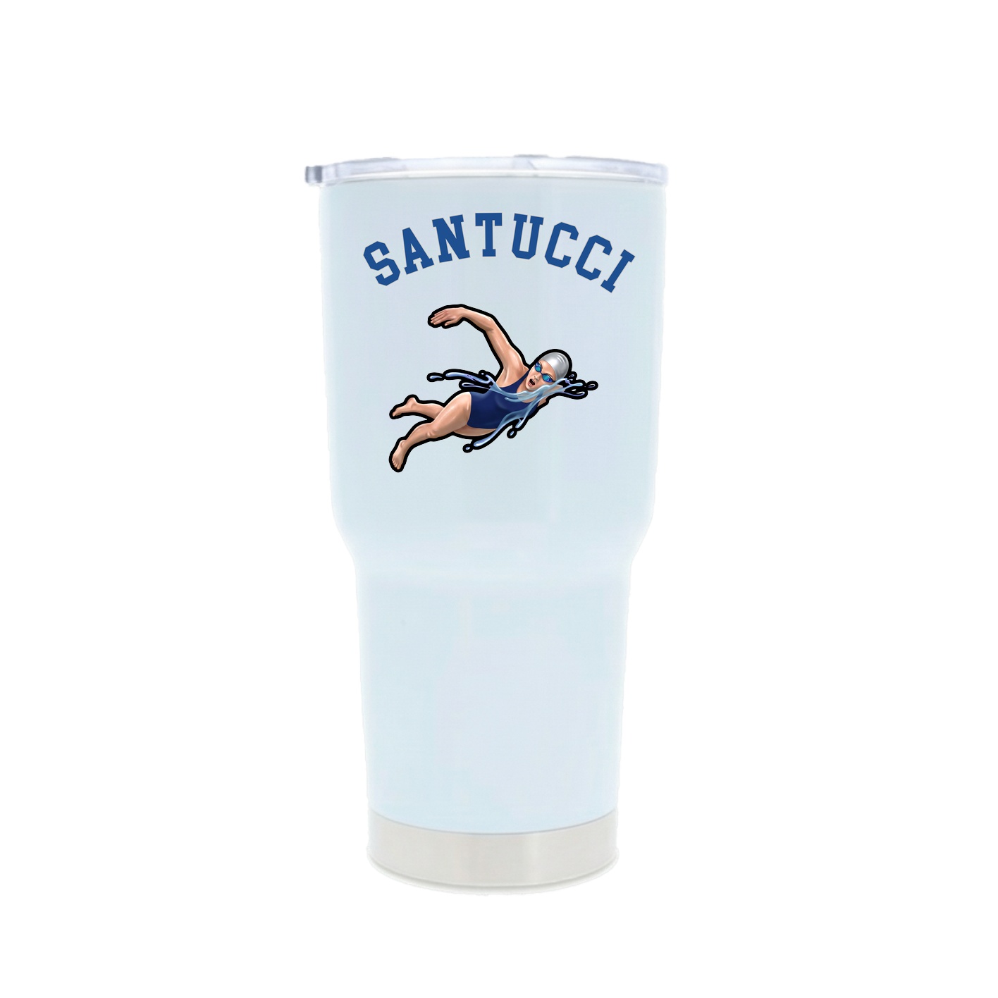 30oz Stainless Steel Tumbler — Shirsey Arch in White