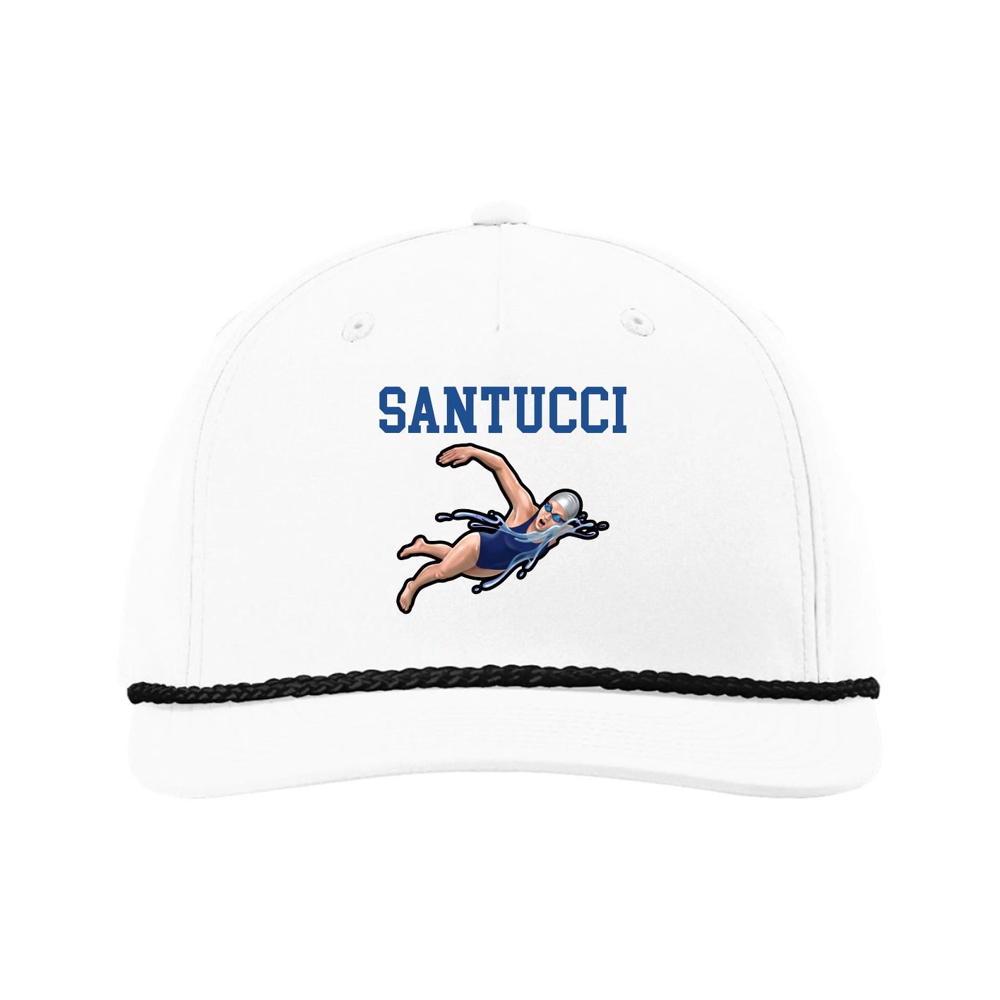 Five-Panel Classic Rope Cap — Shirsey in White