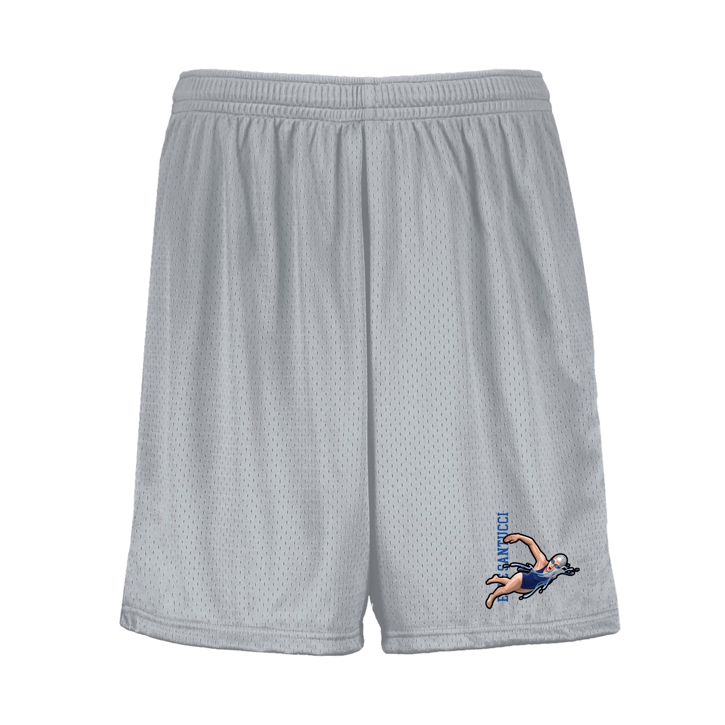 Shorts — Name Vertical in Silver