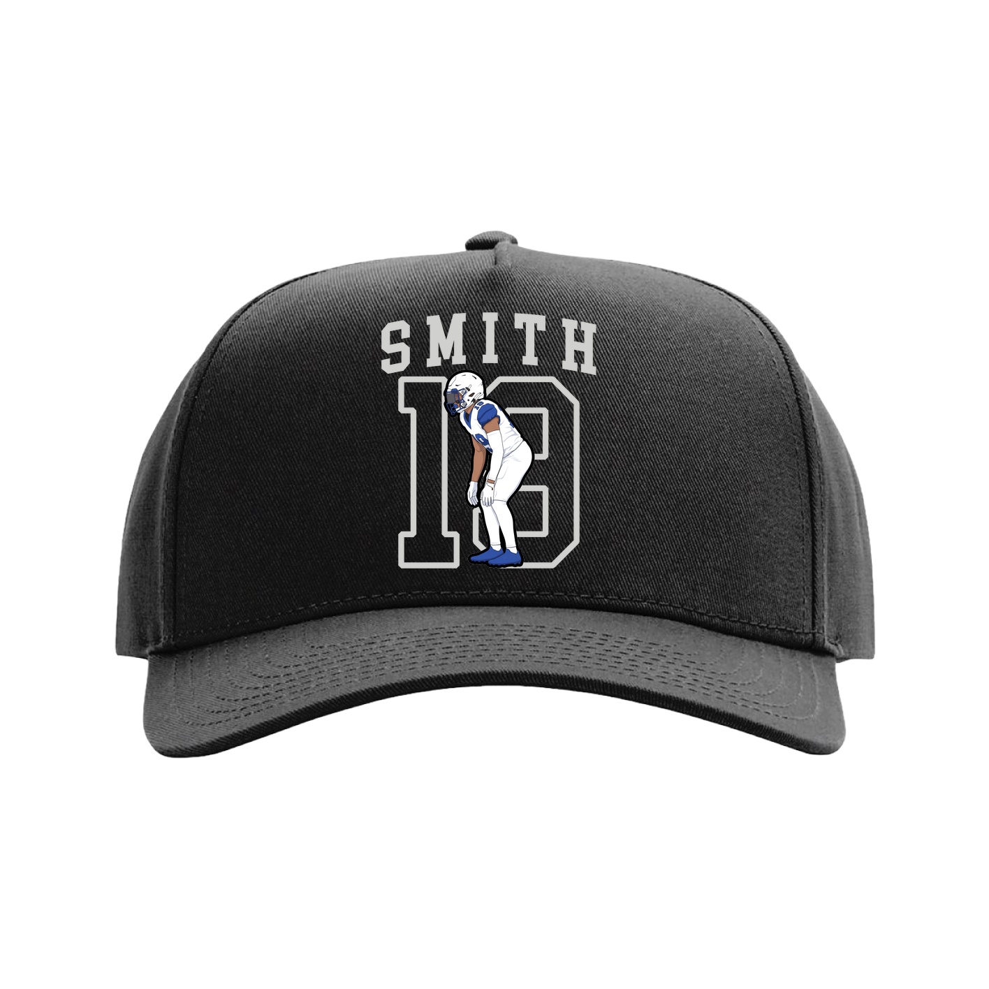 Full Fabric Five-Panel Champ Cap — Shirsey in Black