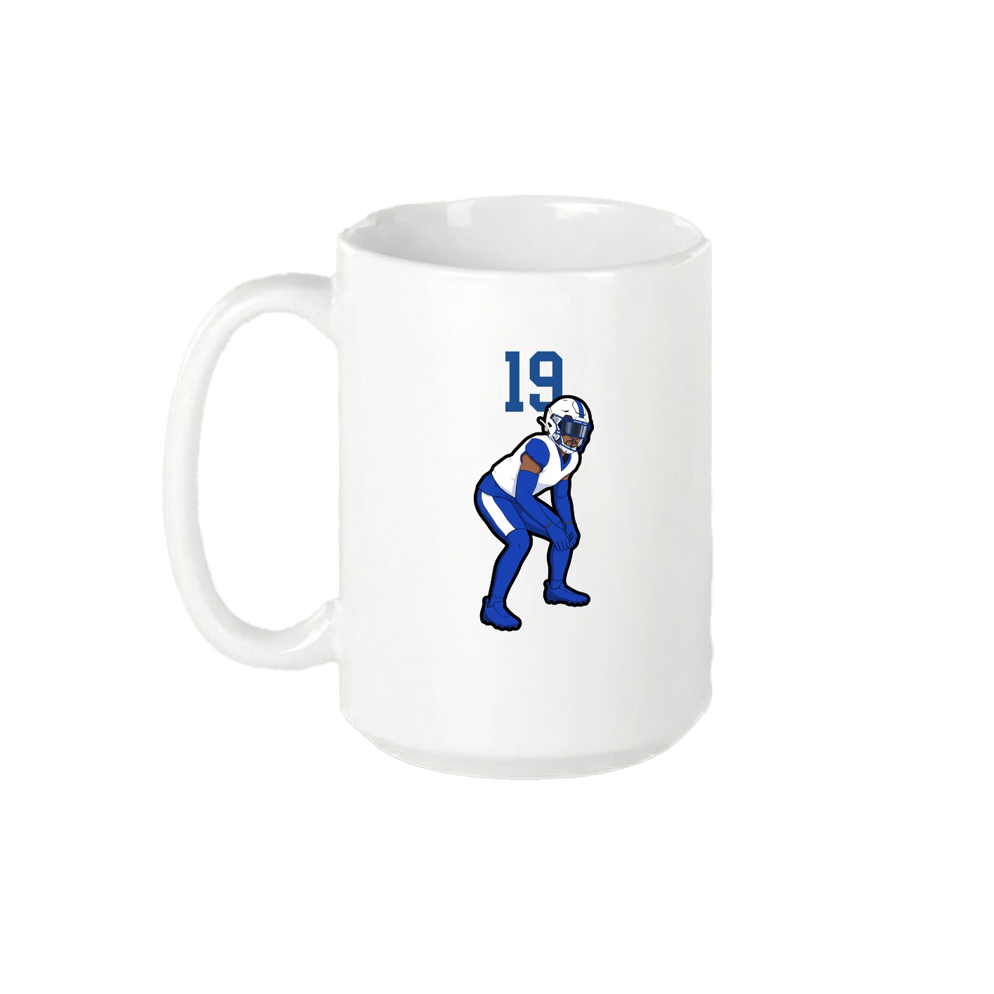 15oz Coffee Mug — Number Top in White