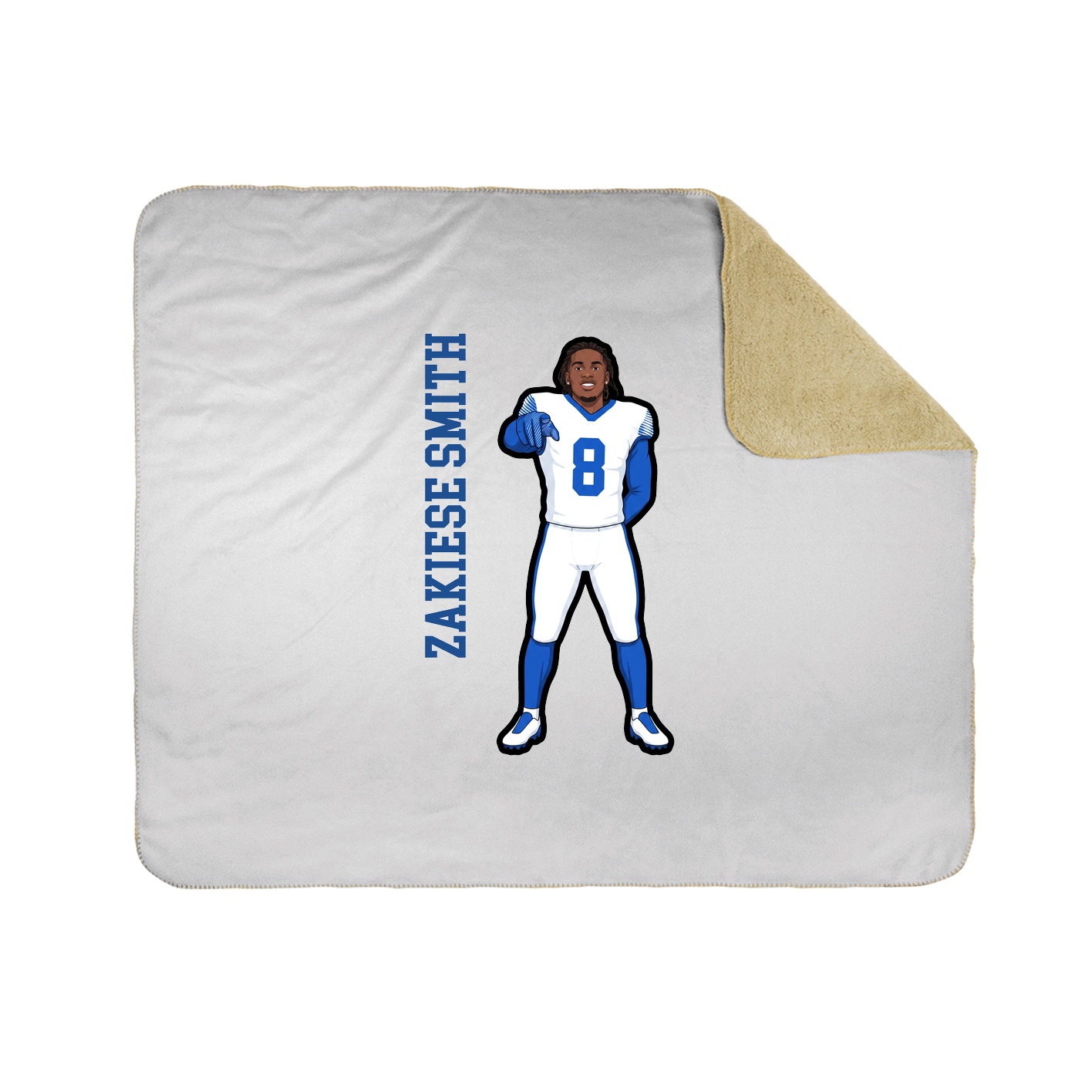 50x60 Sherpa Lined Throw Blanket