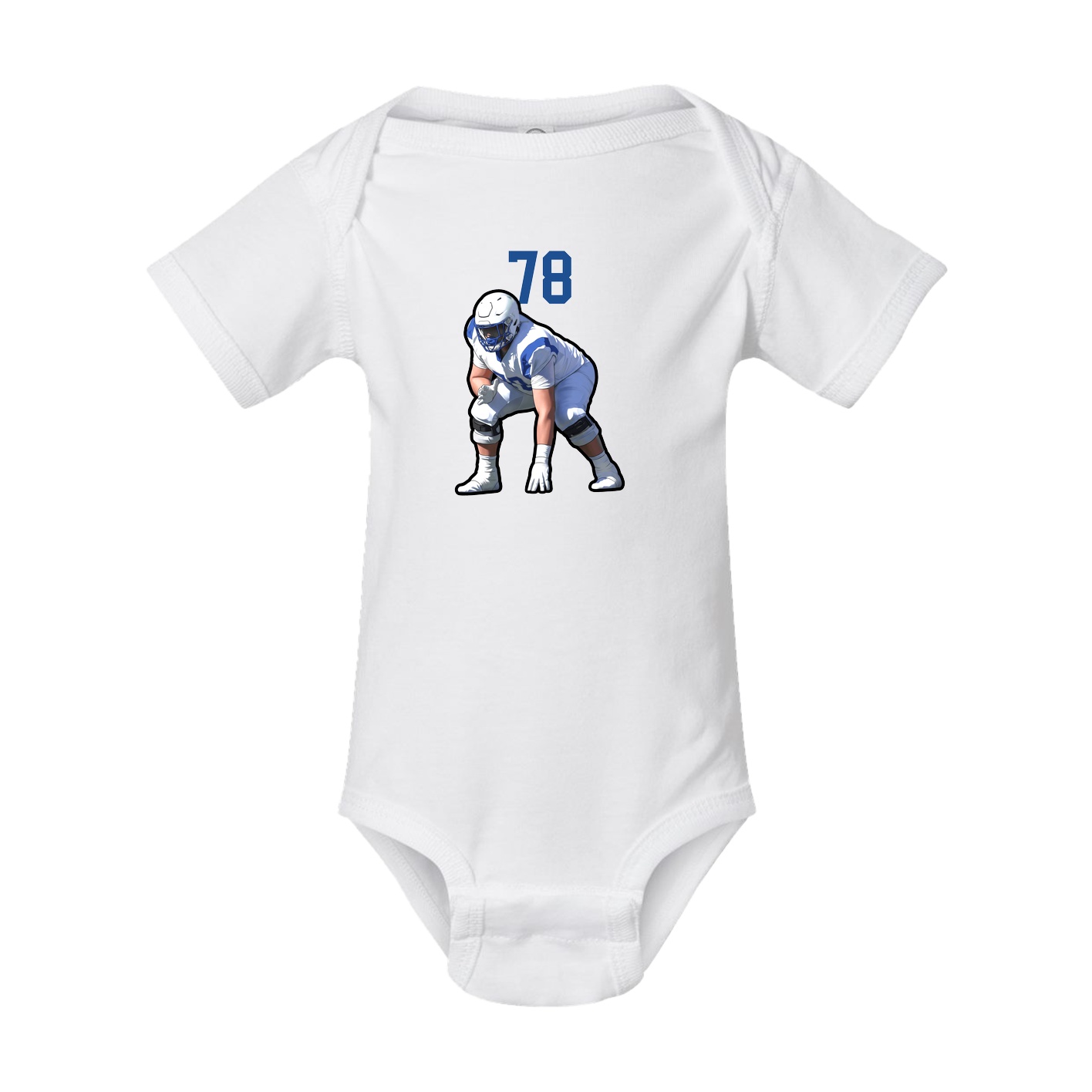 Baby Onesie — Number Top in White