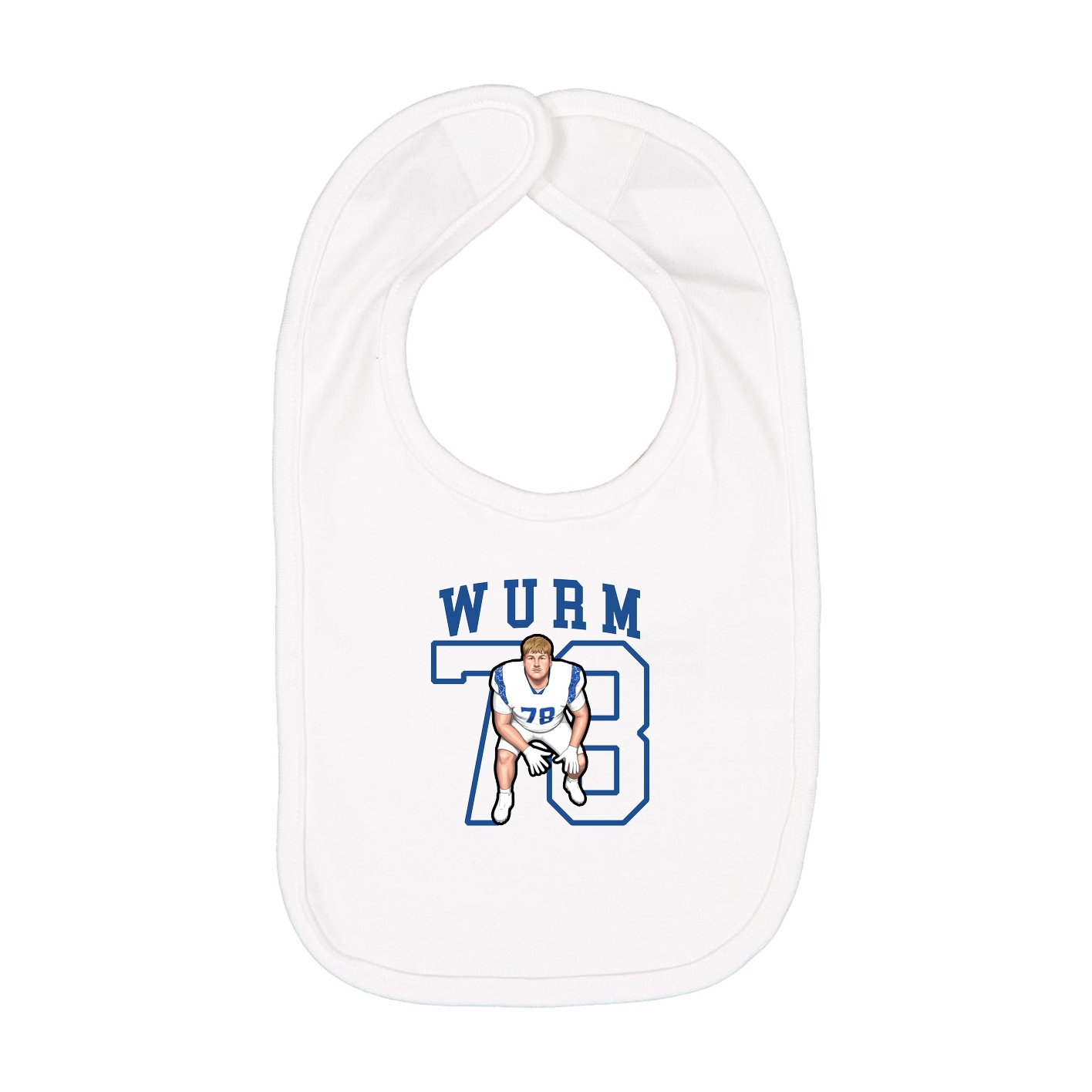 Infant Bib — Shirsey in White