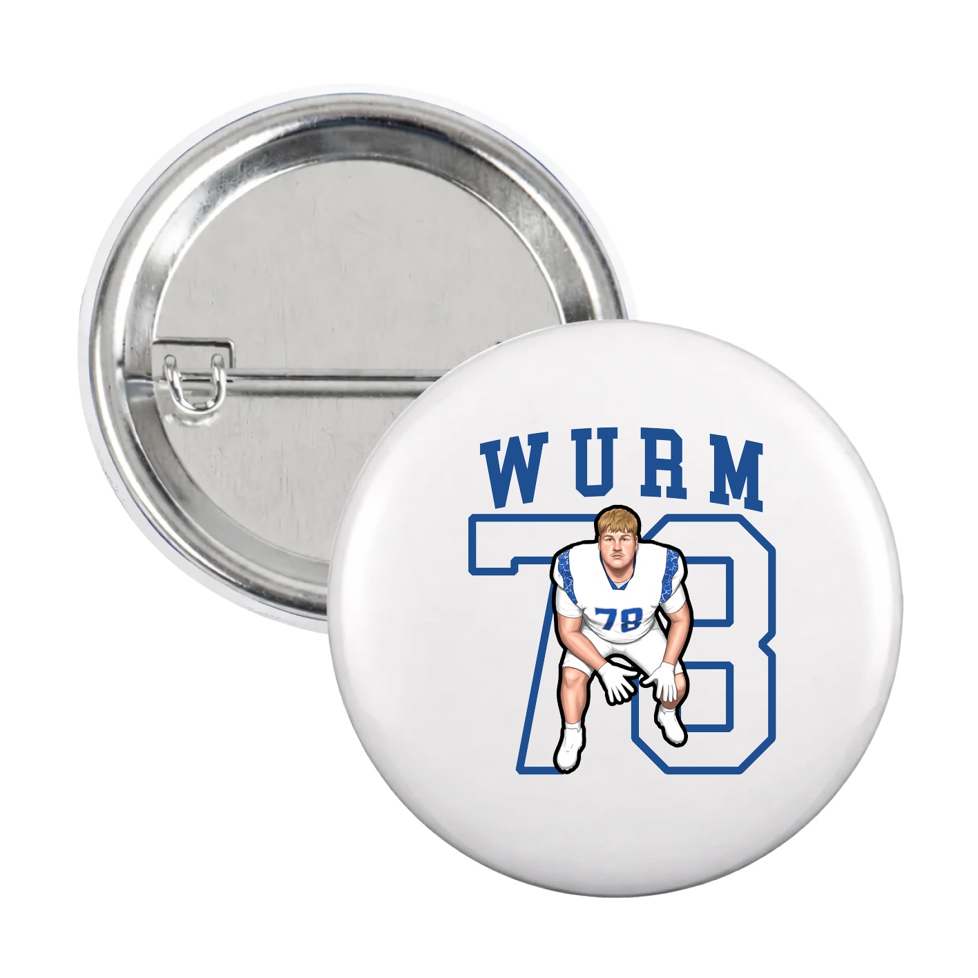 Game Day Button — Shirsey in White