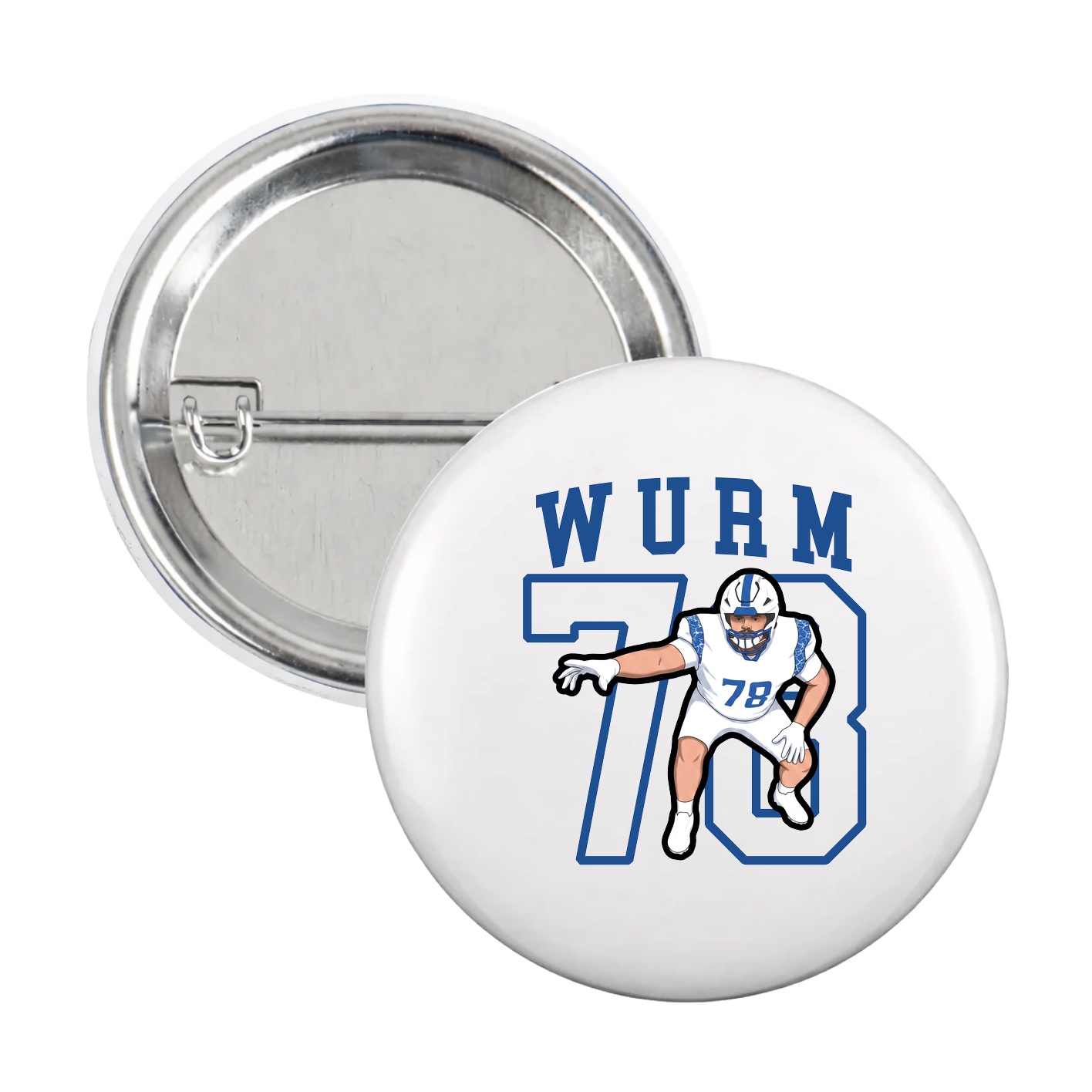 Game Day Button — Shirsey in White