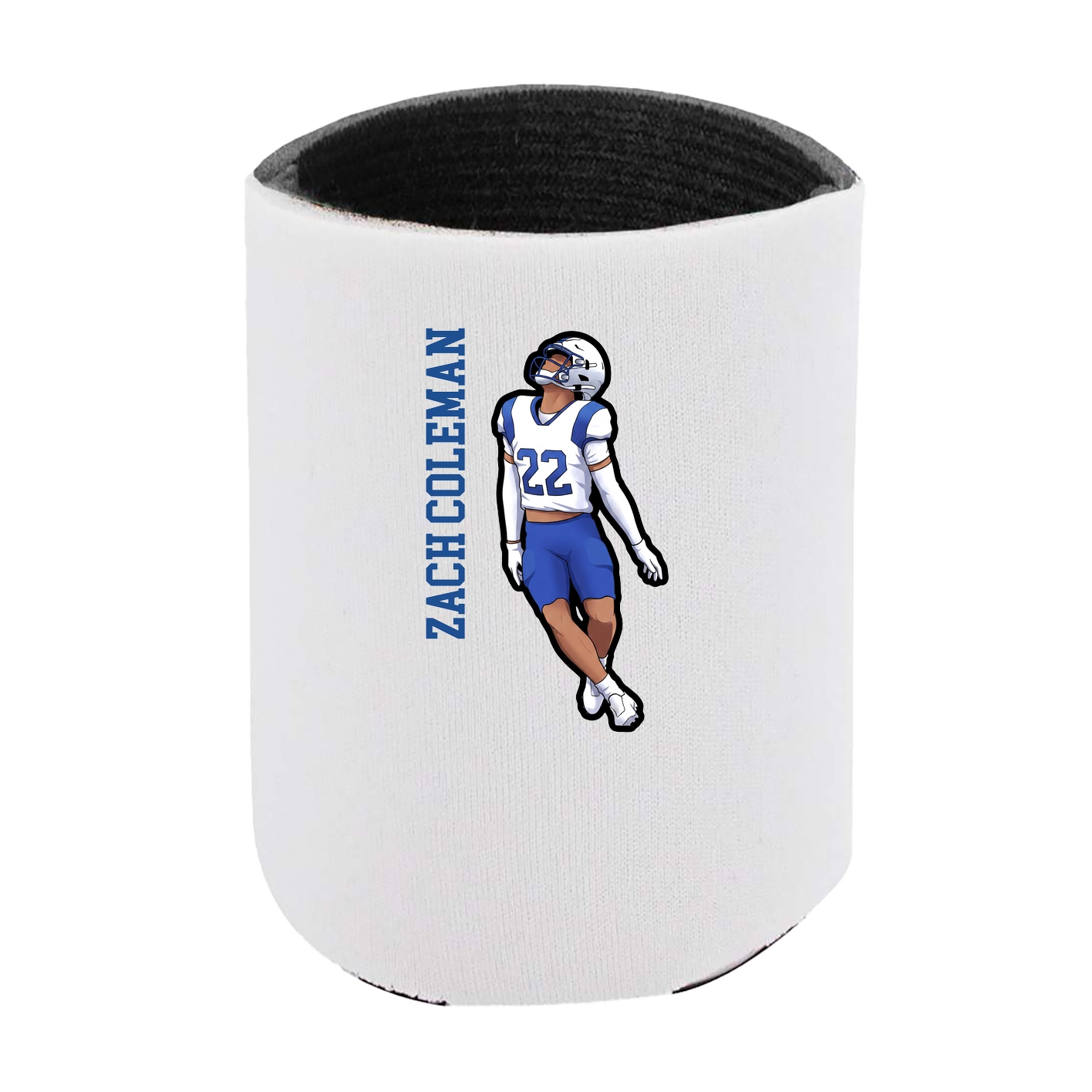 Can Holder — Name Vertical in White
