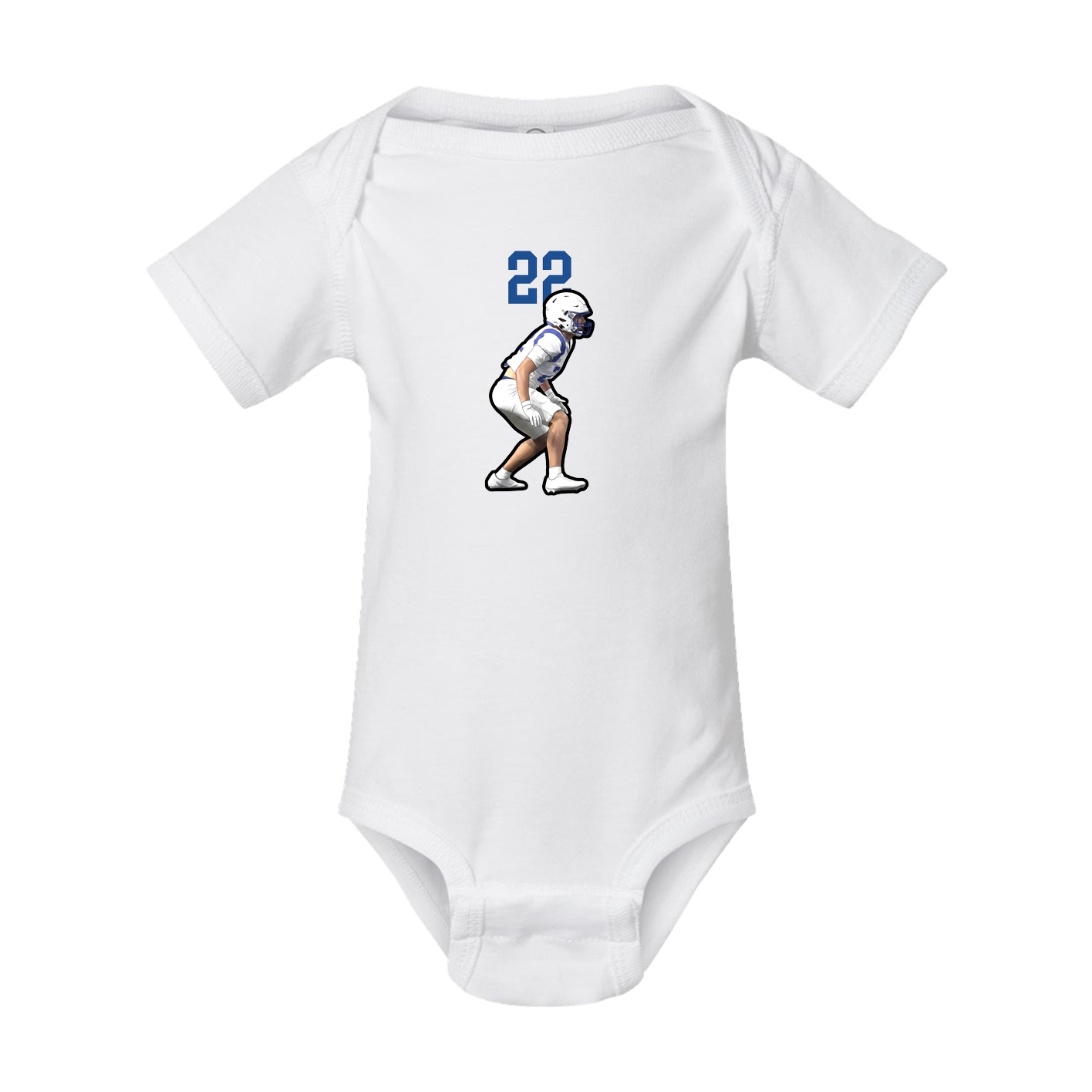 Baby Onesie — Number Top in White