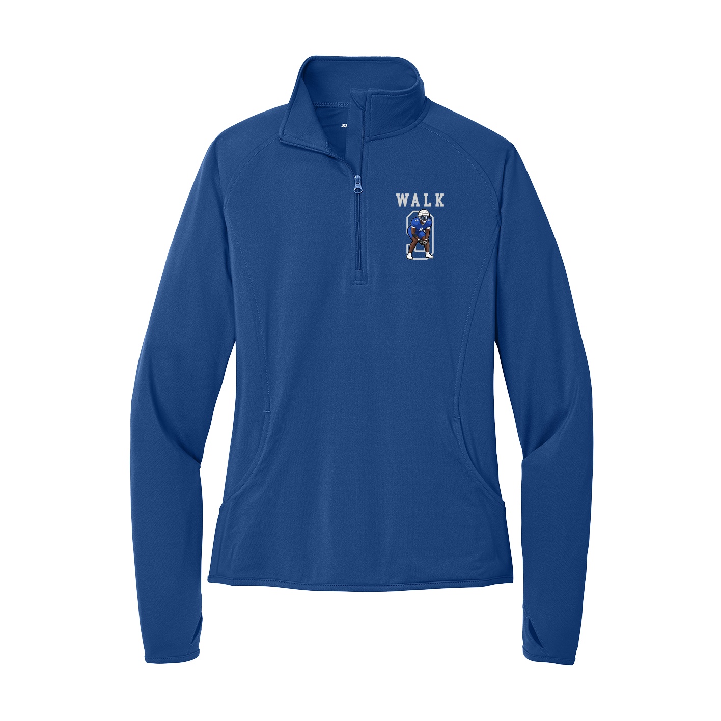 Women's Q-Zip Pullover — Shirsey in Royal