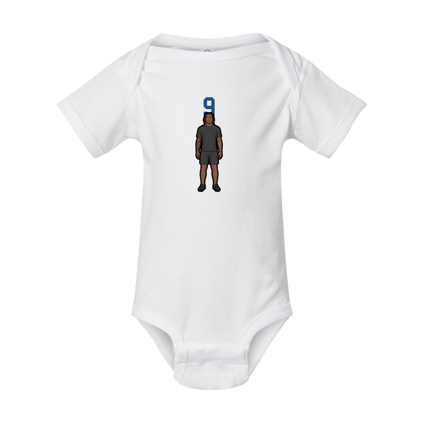 Baby Onesie — Number Top in White