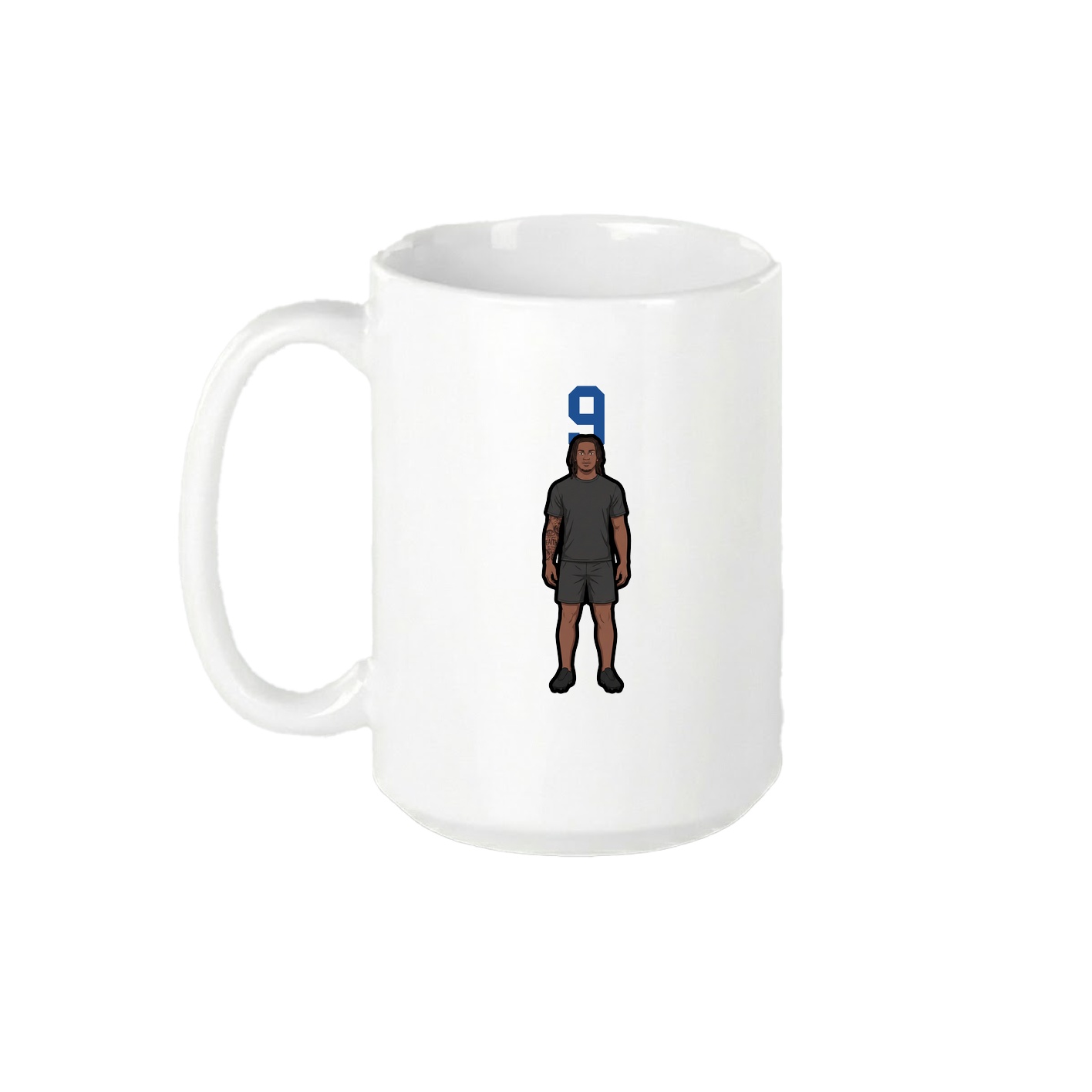 15oz Coffee Mug — Number Top in White
