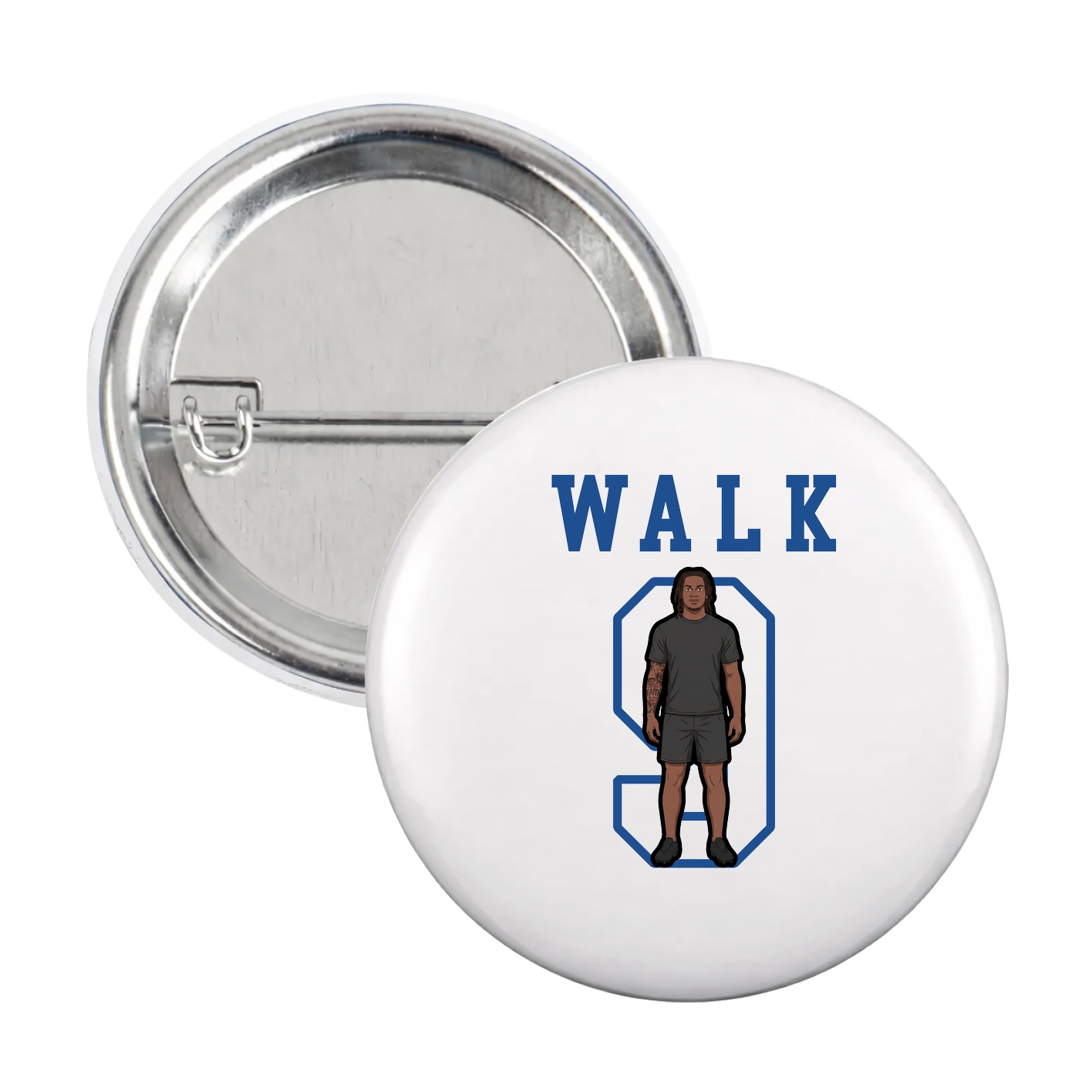 Game Day Button — Shirsey in White