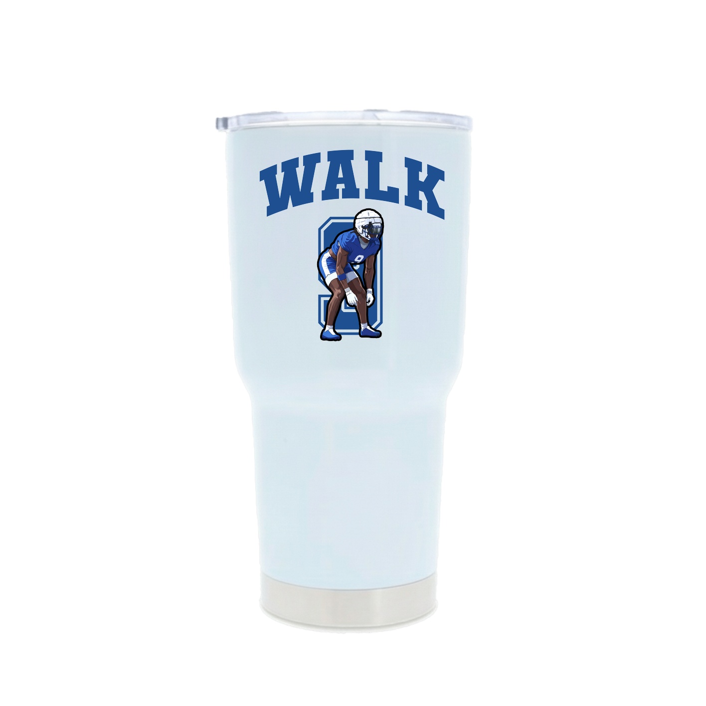 30oz Stainless Steel Tumbler — Number in White