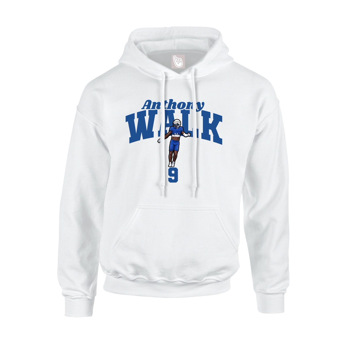 Hoodie — Signature Arch in White