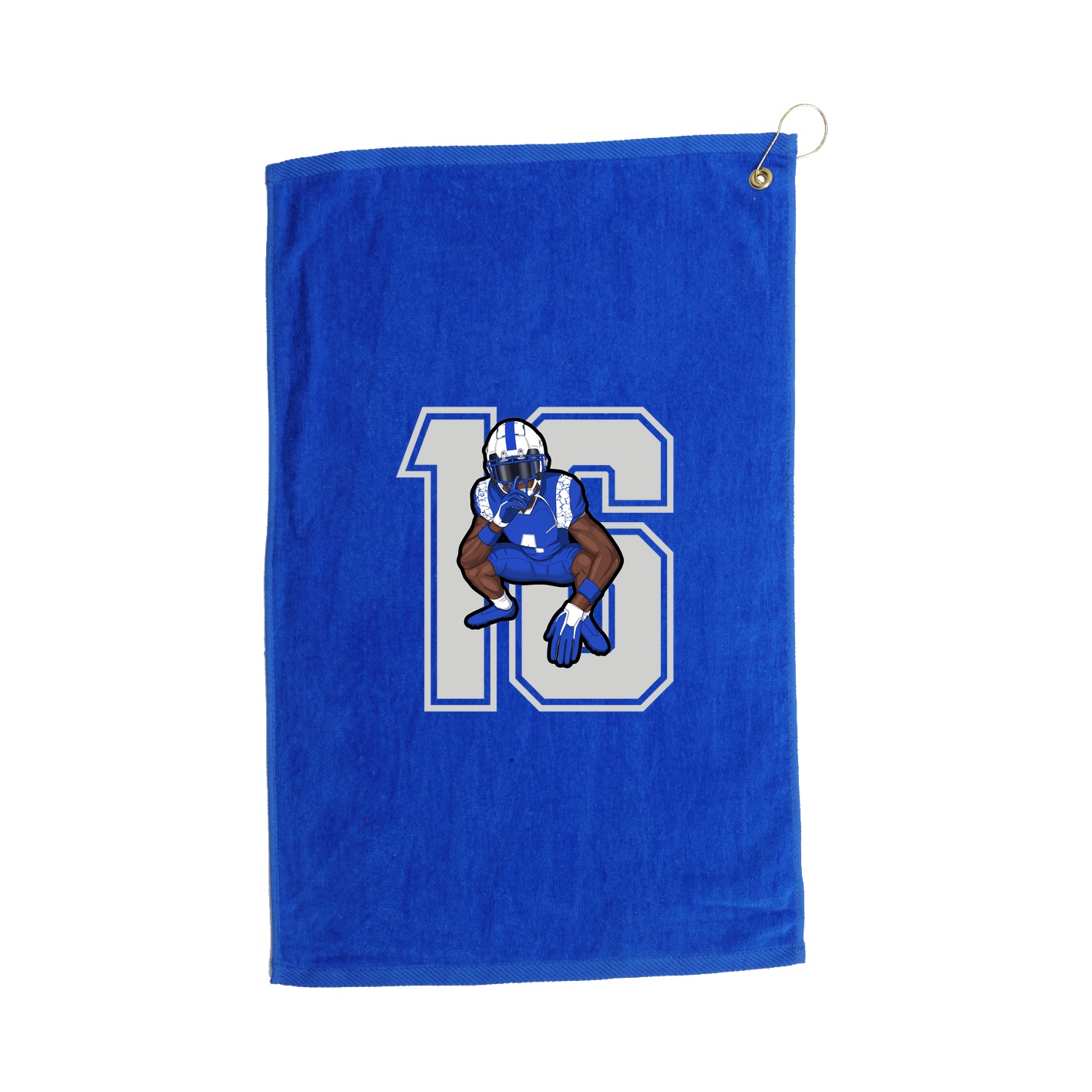 Golf Towel — Number in Royal