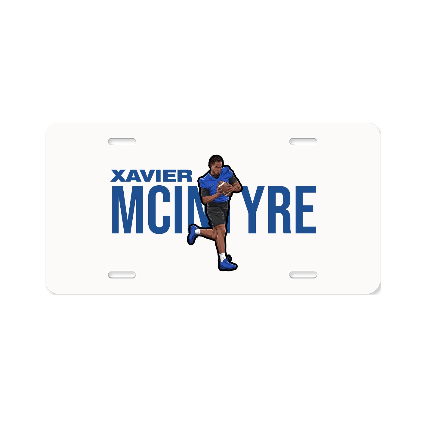 License Plate — Player Name in Classic