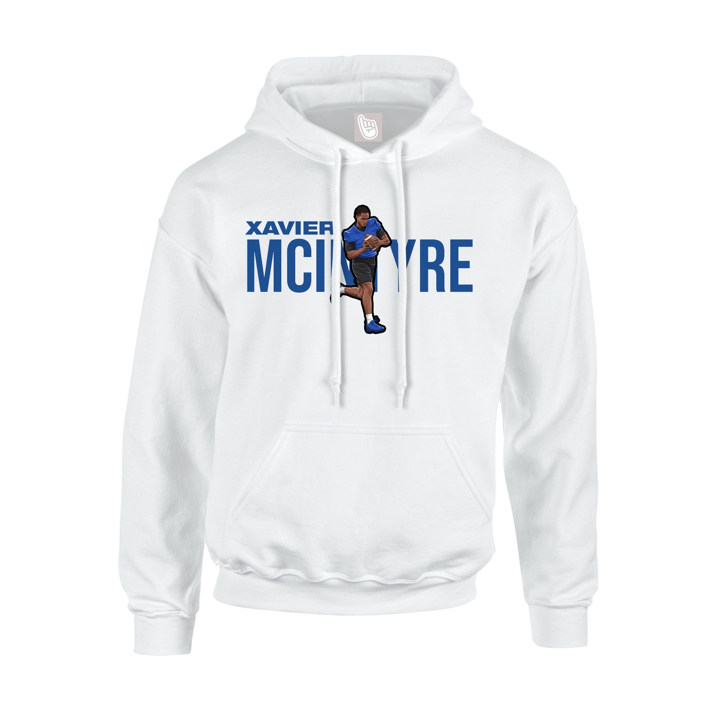 Youth Hoodie — Player Name in White