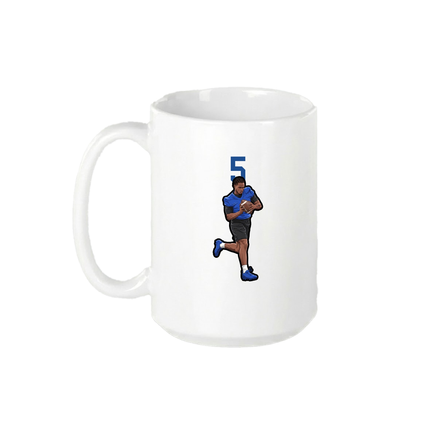 15oz Coffee Mug — Number Top in White