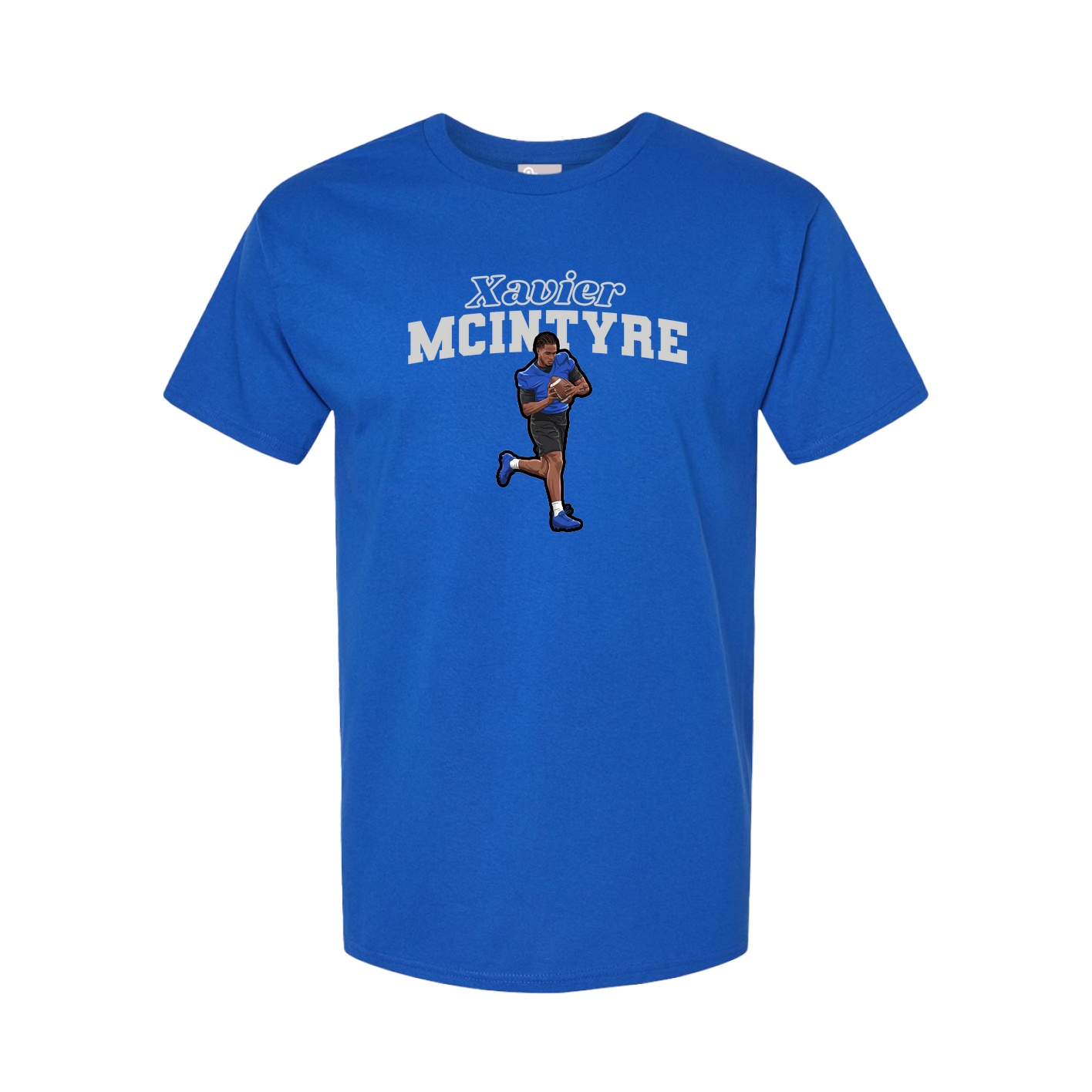 Youth Tee — Name Arch in Royal