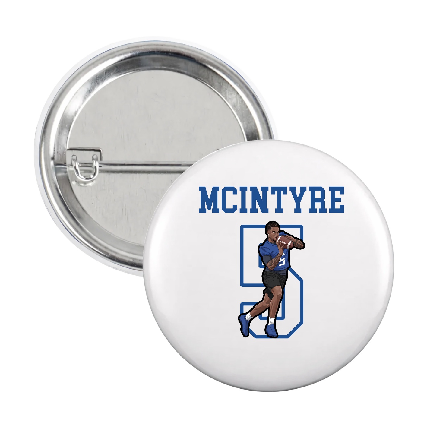 Game Day Button — Shirsey in White