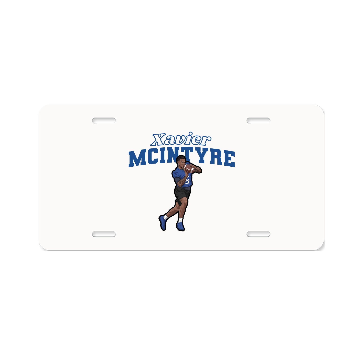 License Plate — Name Arch in Classic