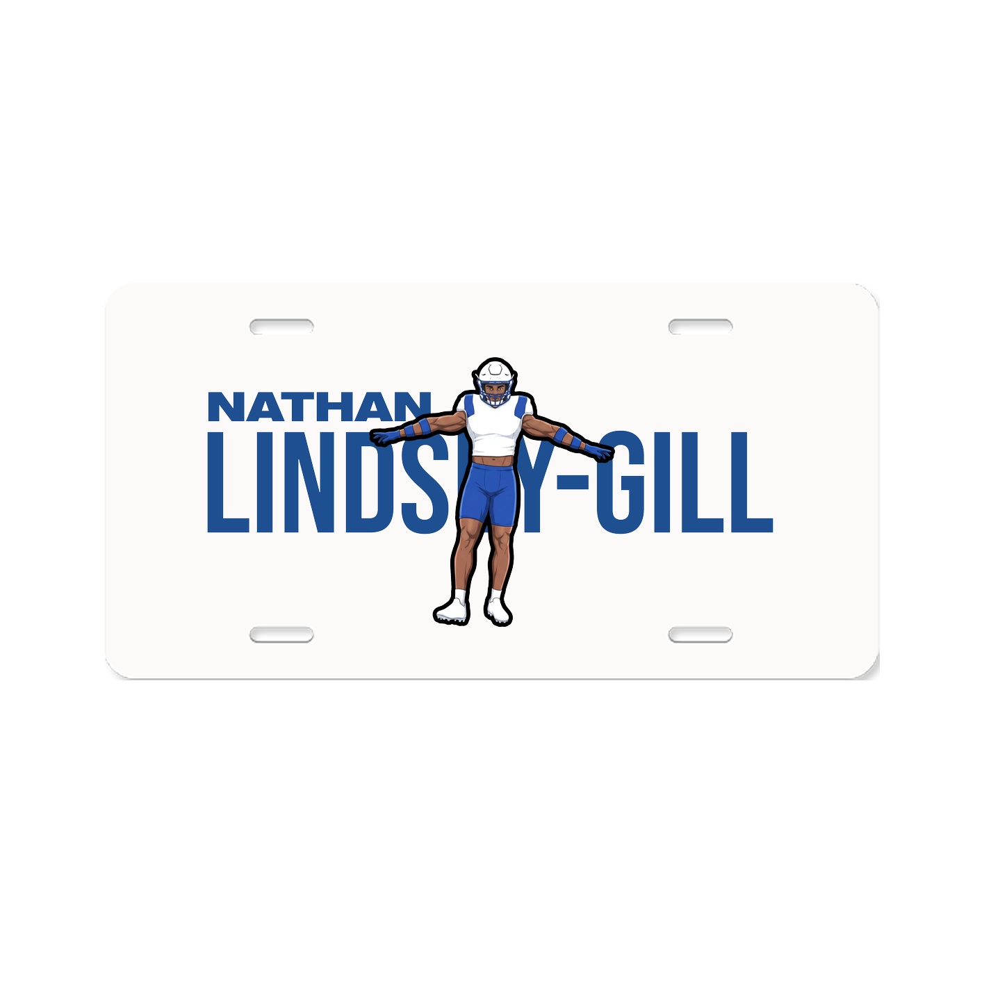 License Plate — Player Name in Classic