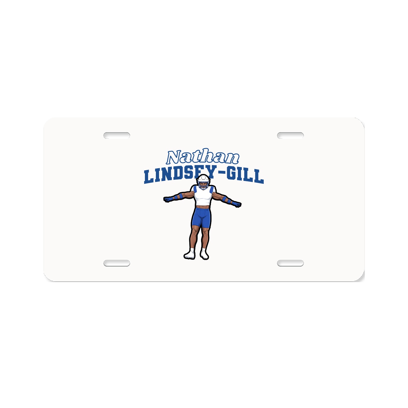 License Plate — Name Arch in Classic